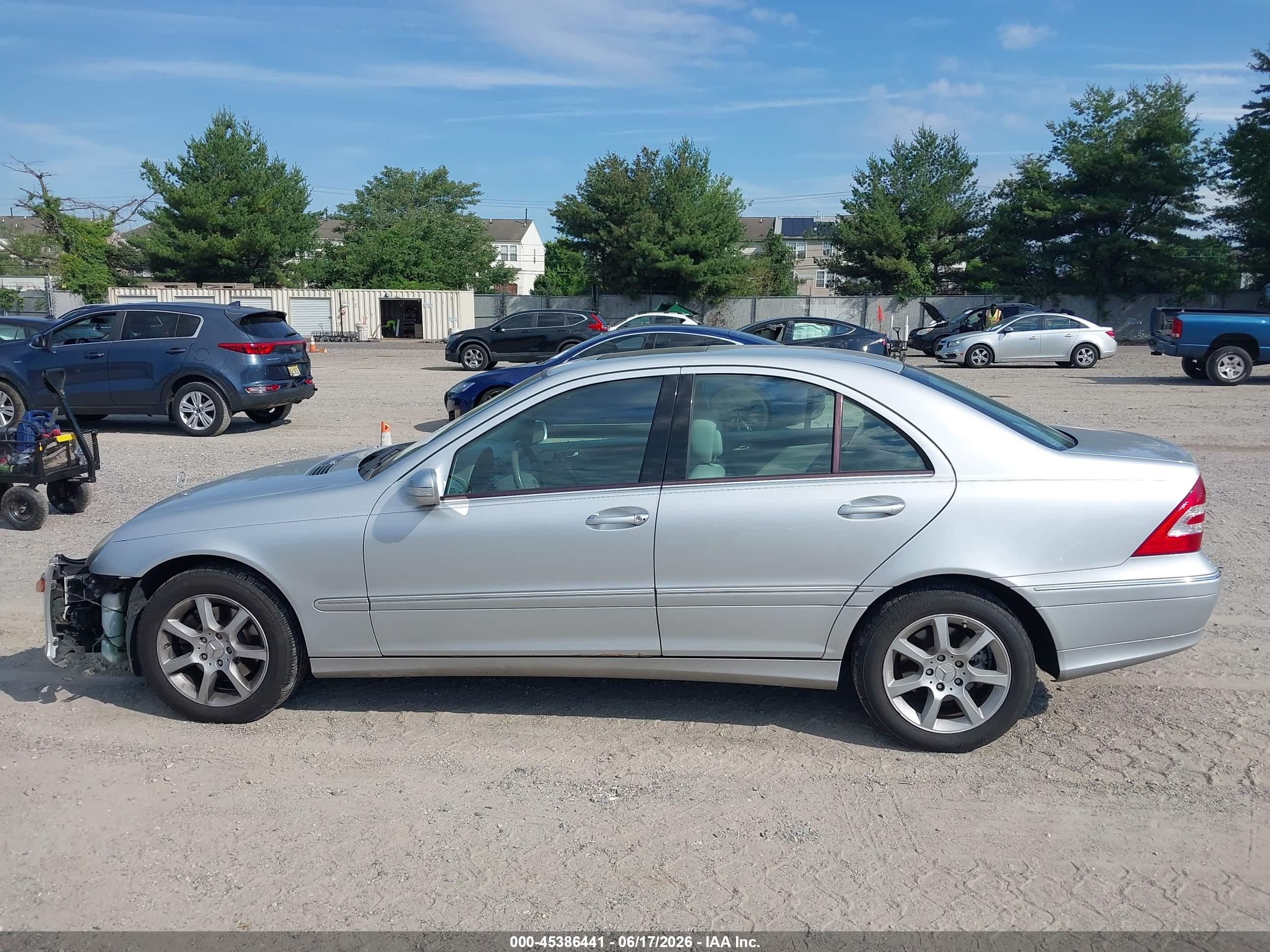 2007 Mercedes-benz C 280 Luxury 4matic Silver vin: WDBRF92H87F905184
