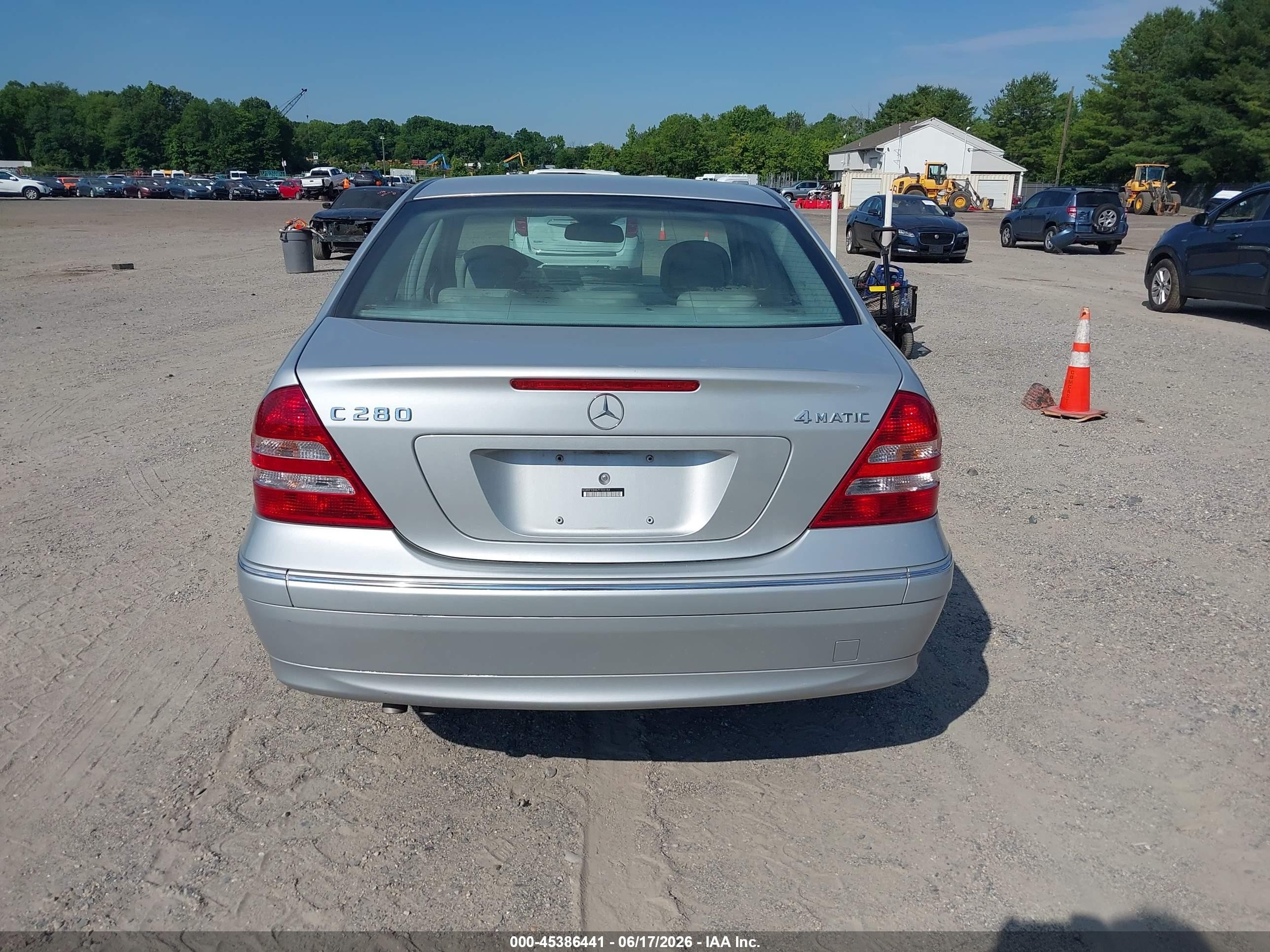 2007 Mercedes-benz C 280 Luxury 4matic Silver vin: WDBRF92H87F905184