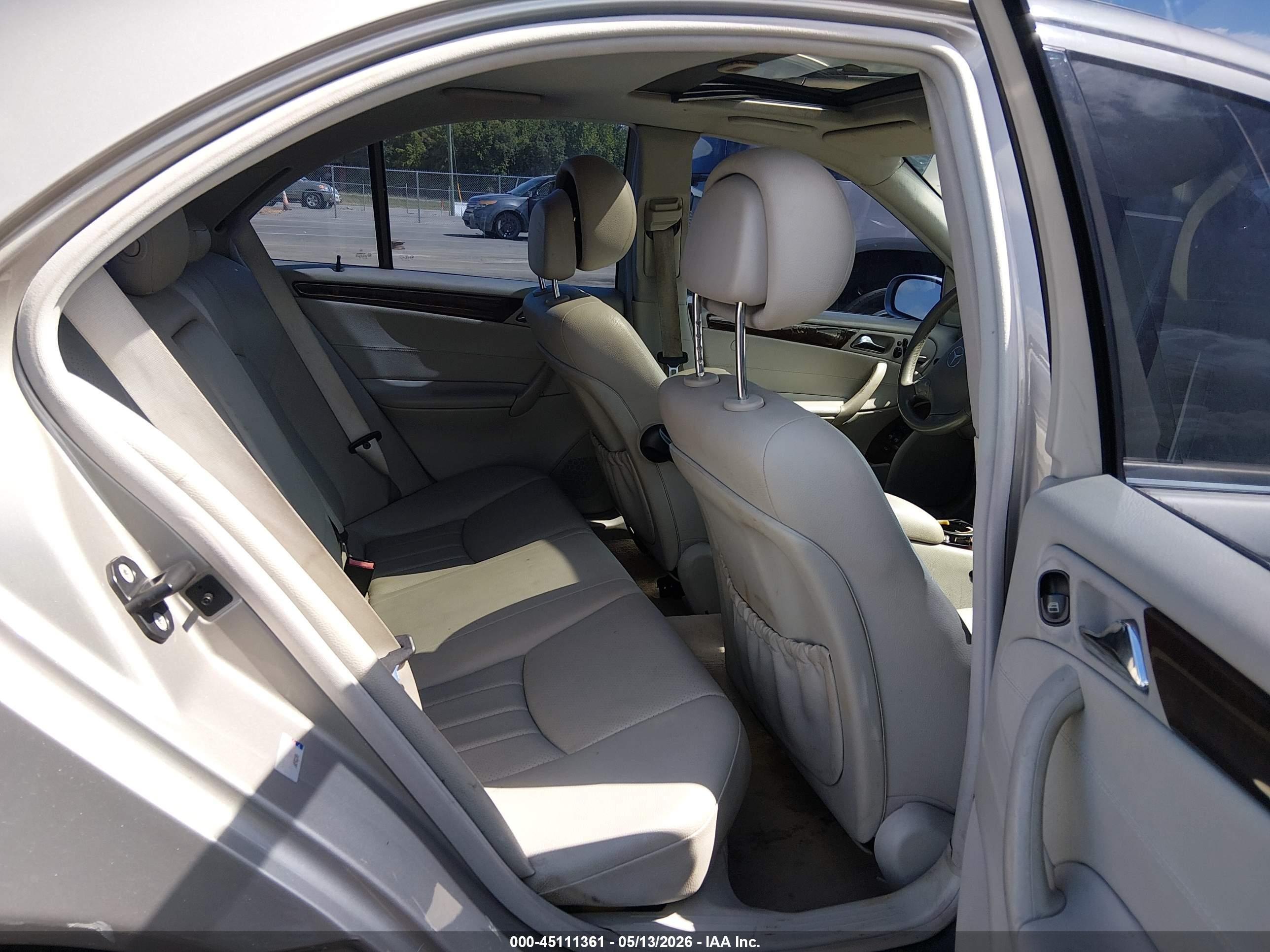 2007 Mercedes-benz C 280 Luxury 4matic Tan vin: WDBRF92H87F926908