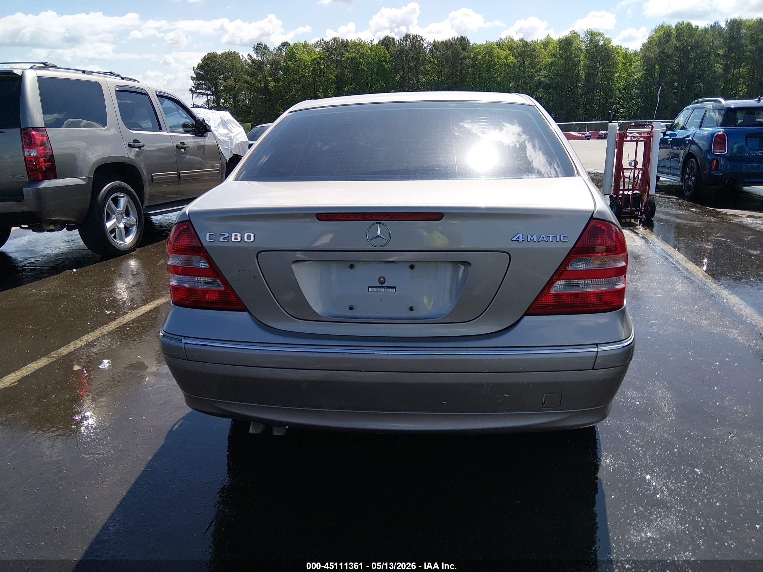 2007 Mercedes-benz C 280 Luxury 4matic Tan vin: WDBRF92H87F926908