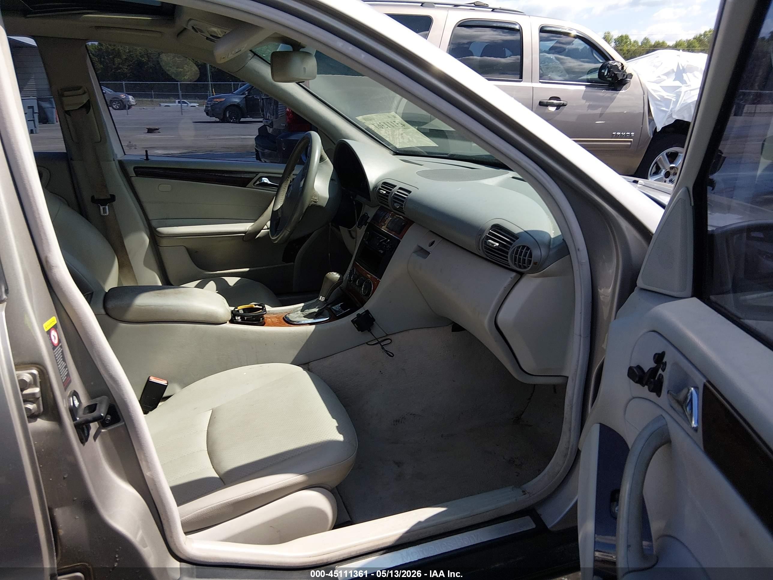 2007 Mercedes-benz C 280 Luxury 4matic Tan vin: WDBRF92H87F926908