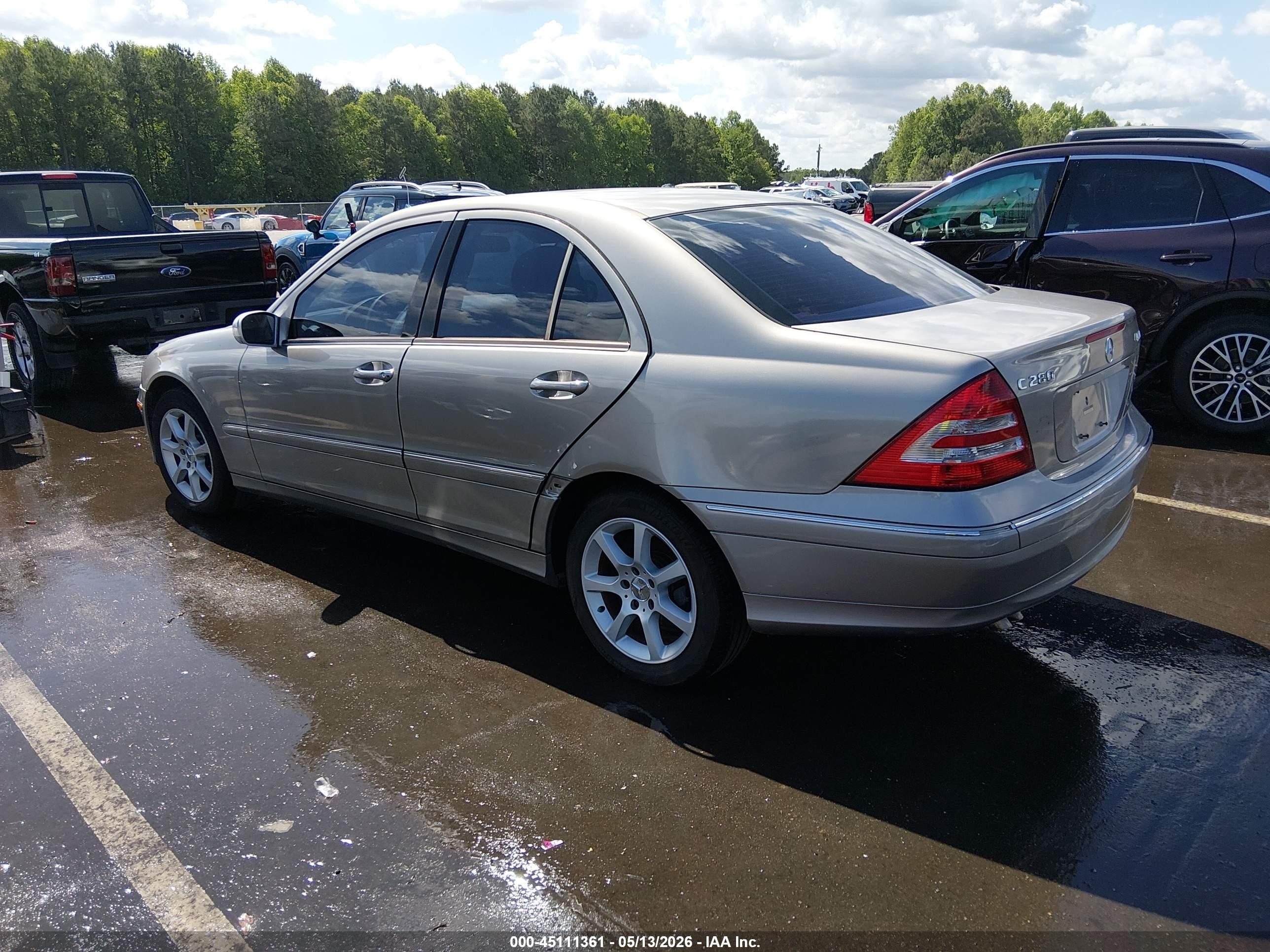 2007 Mercedes-benz C 280 Luxury 4matic Tan vin: WDBRF92H87F926908