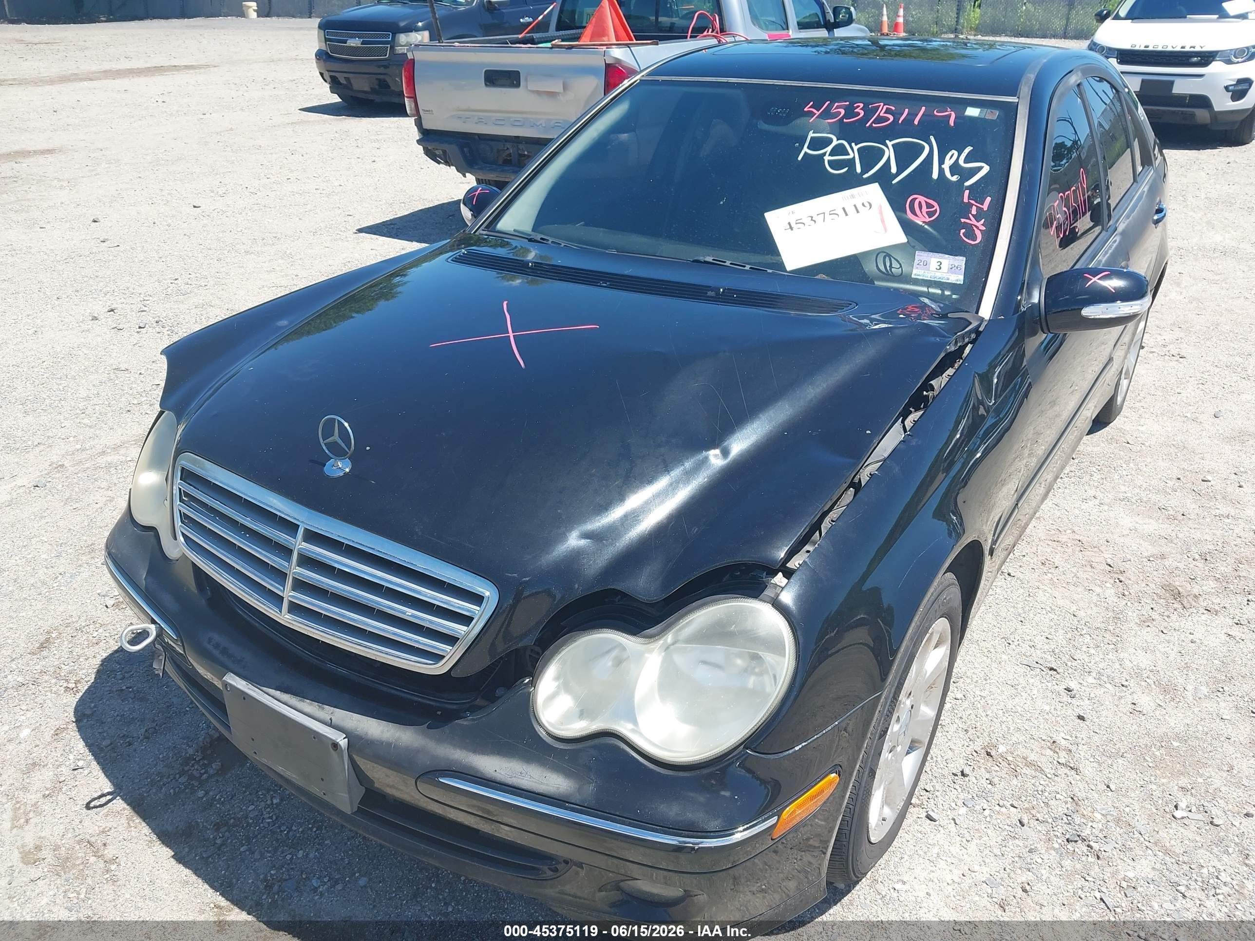 2006 Mercedes-benz C 280 Luxury 4matic Black vin: WDBRF92H96F762566