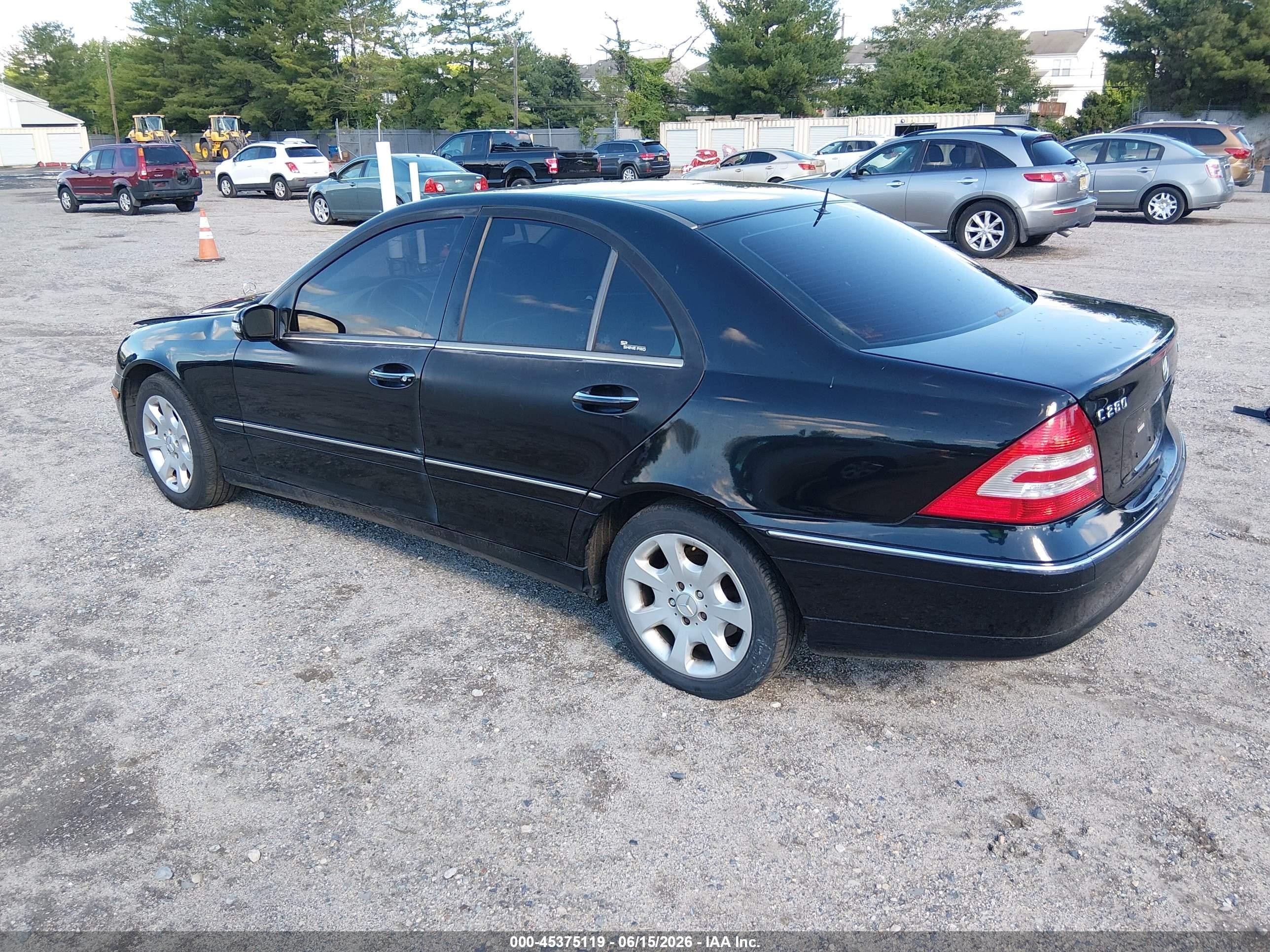 2006 Mercedes-benz C 280 Luxury 4matic Black vin: WDBRF92H96F762566