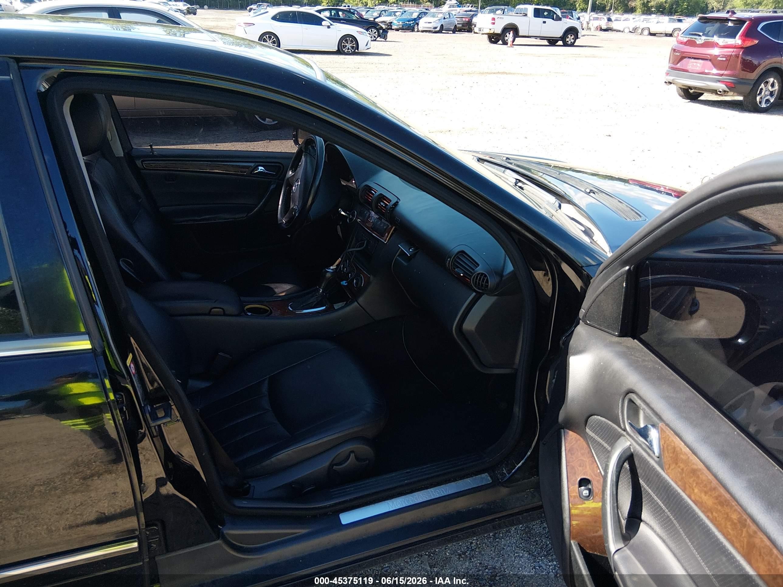 2006 Mercedes-benz C 280 Luxury 4matic Black vin: WDBRF92H96F762566