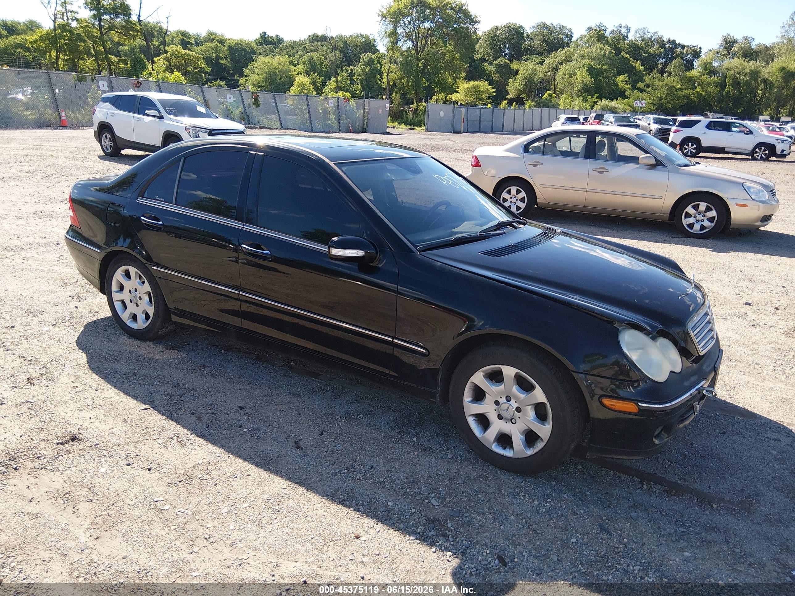 2006 Mercedes-benz C 280 Luxury 4matic Black vin: WDBRF92H96F762566