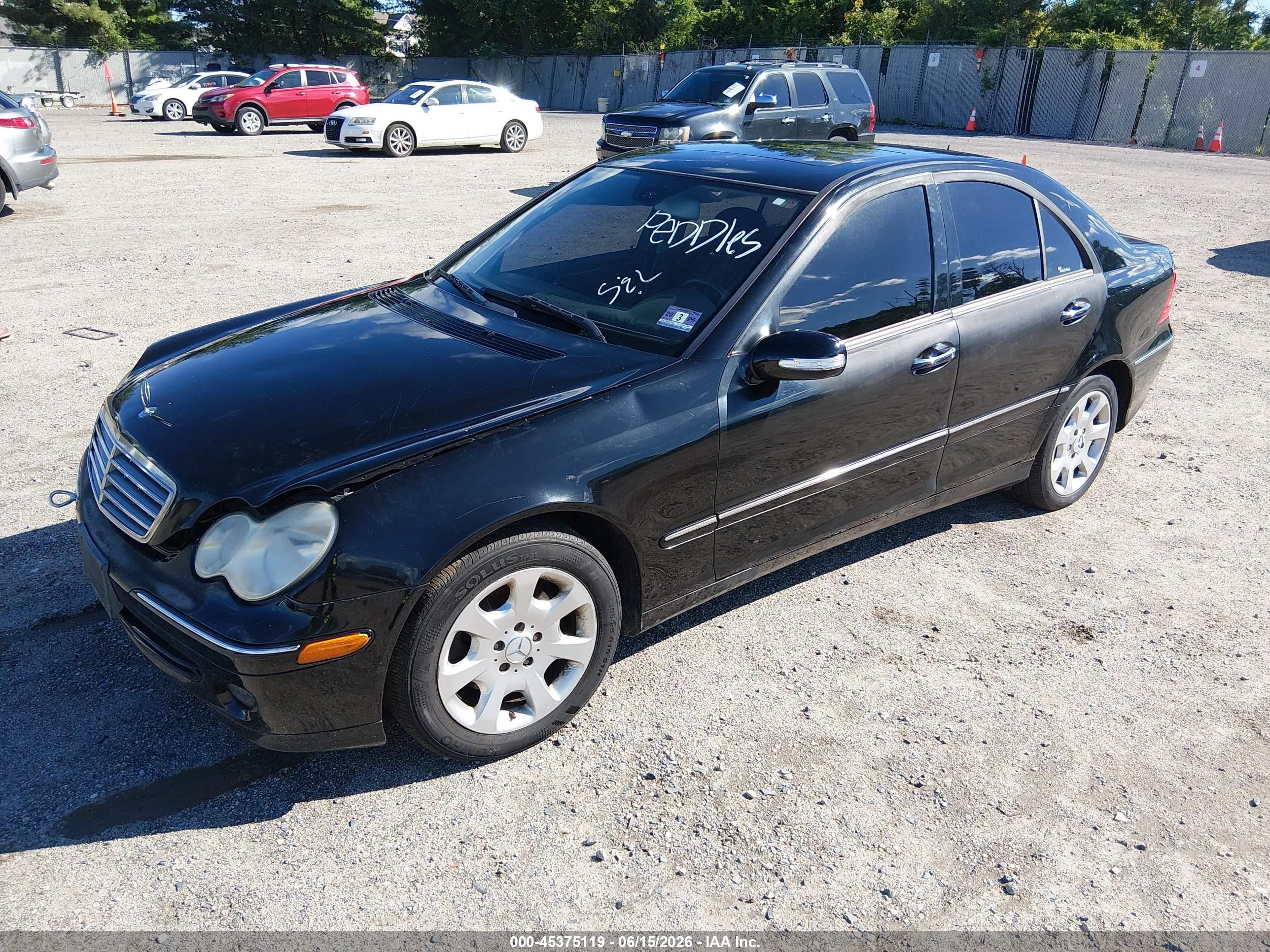 2006 Mercedes-benz C 280 Luxury 4matic Black vin: WDBRF92H96F762566