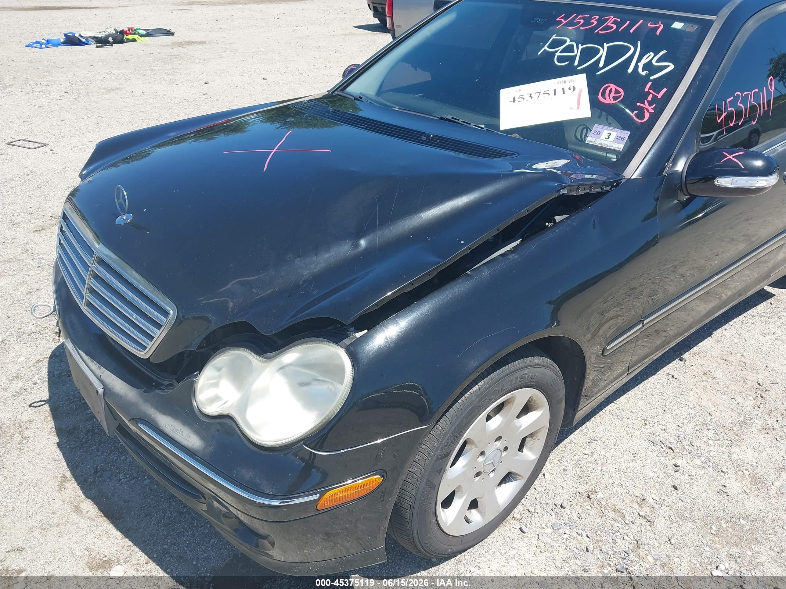 2006 Mercedes-benz C 280 Luxury 4matic Black vin: WDBRF92H96F762566