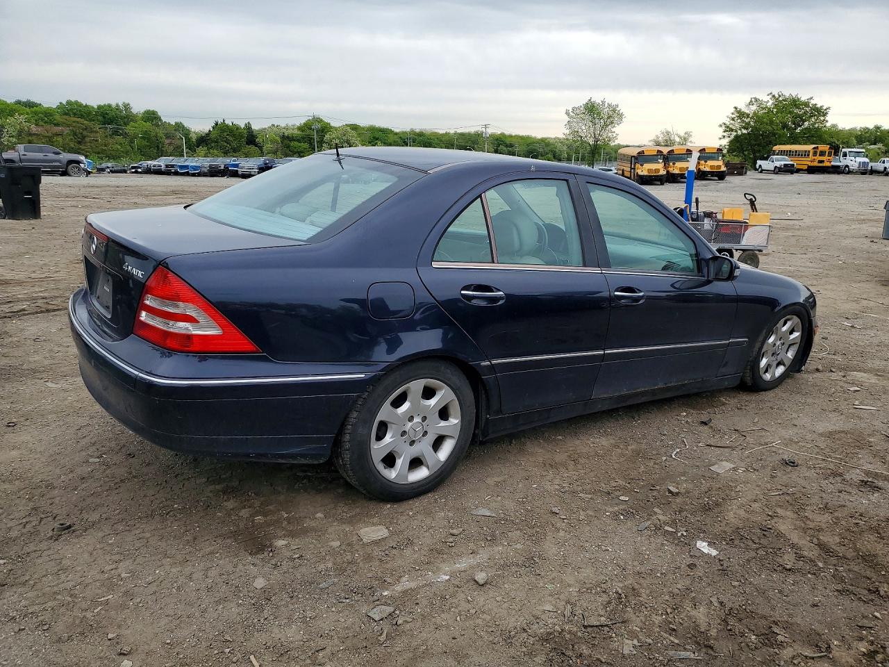2006 Mercedes-benz C 280 4matic Blue vin: WDBRF92H96F769968