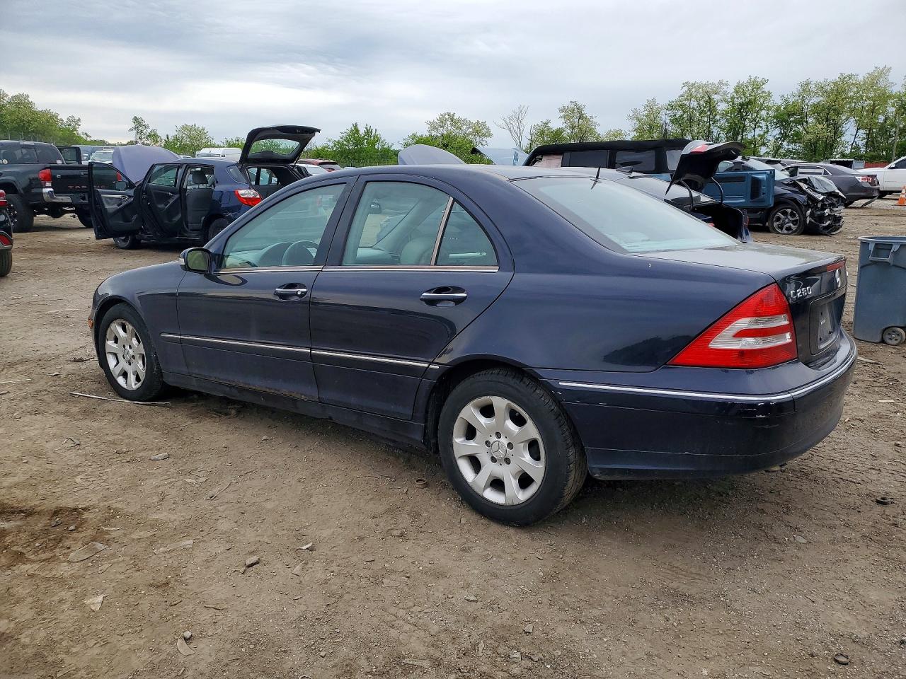 2006 Mercedes-benz C 280 4matic Blue vin: WDBRF92H96F769968