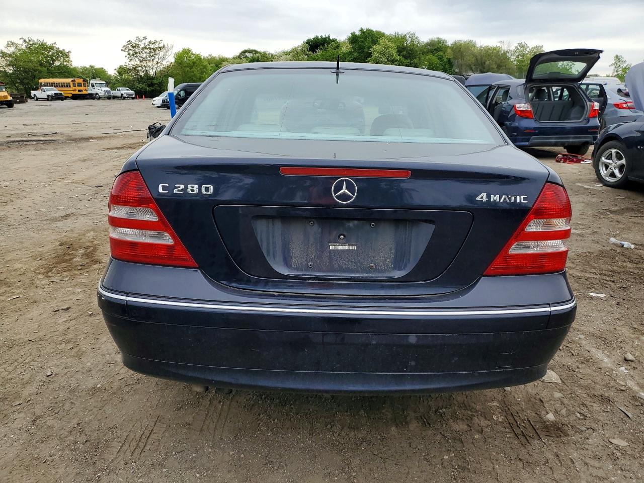 2006 Mercedes-benz C 280 4matic Blue vin: WDBRF92H96F769968