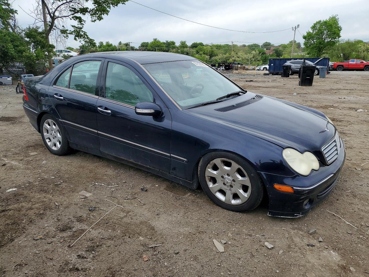 2006 Mercedes-benz C 280 4matic Blue vin: WDBRF92H96F769968