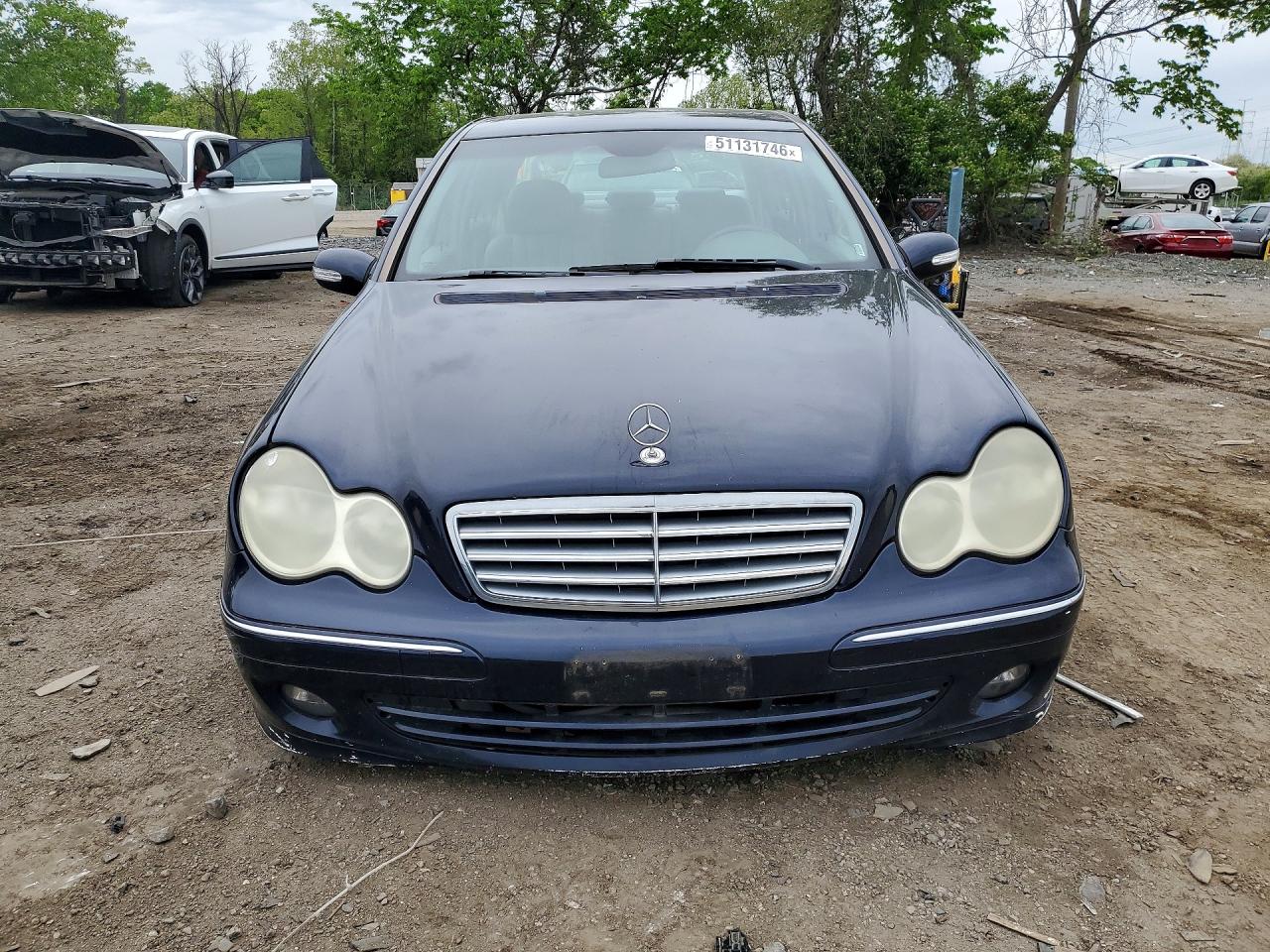 2006 Mercedes-benz C 280 4matic Blue vin: WDBRF92H96F769968
