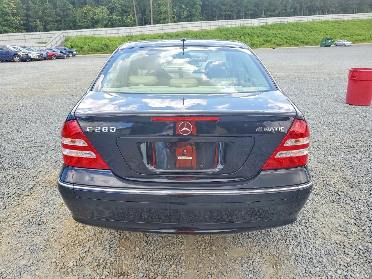 2006 Mercedes-benz C 280 4matic Blue vin: WDBRF92H96F795311