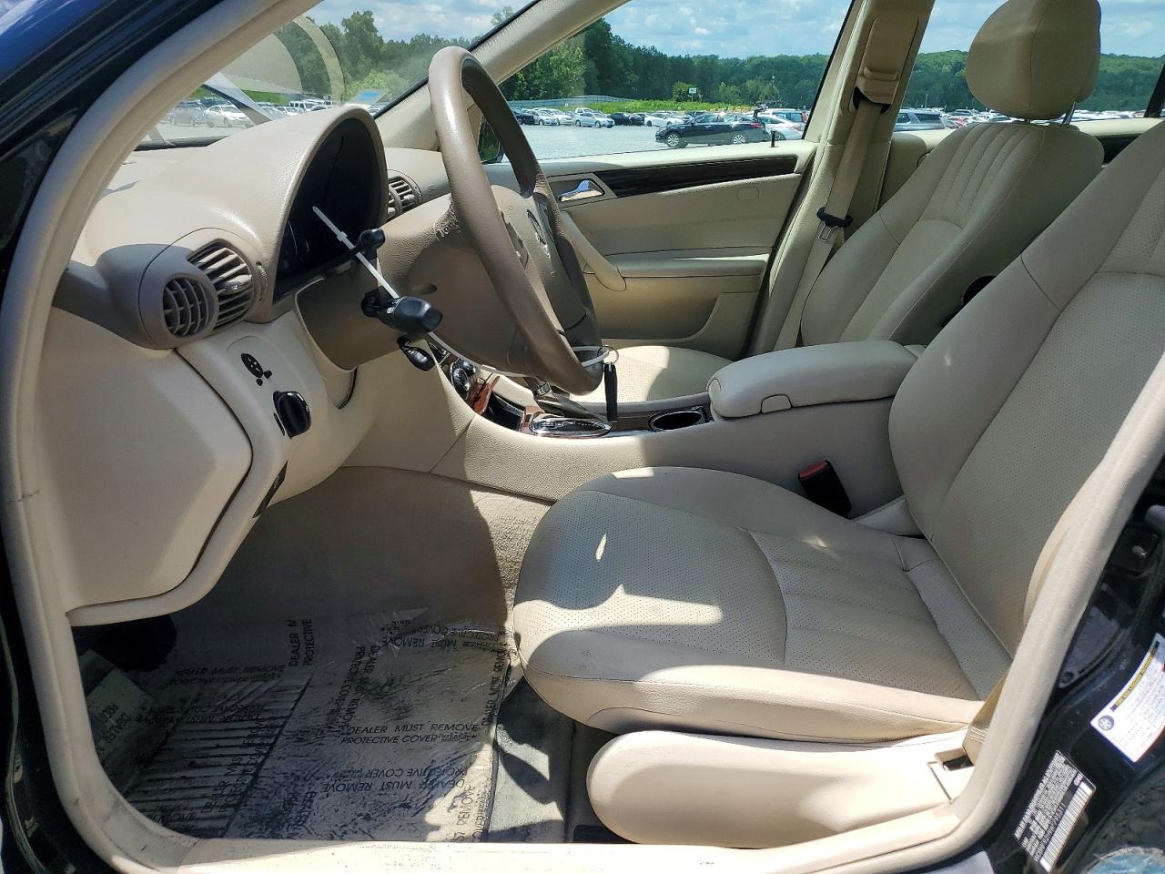 2006 Mercedes-benz C 280 4matic Blue vin: WDBRF92H96F795311