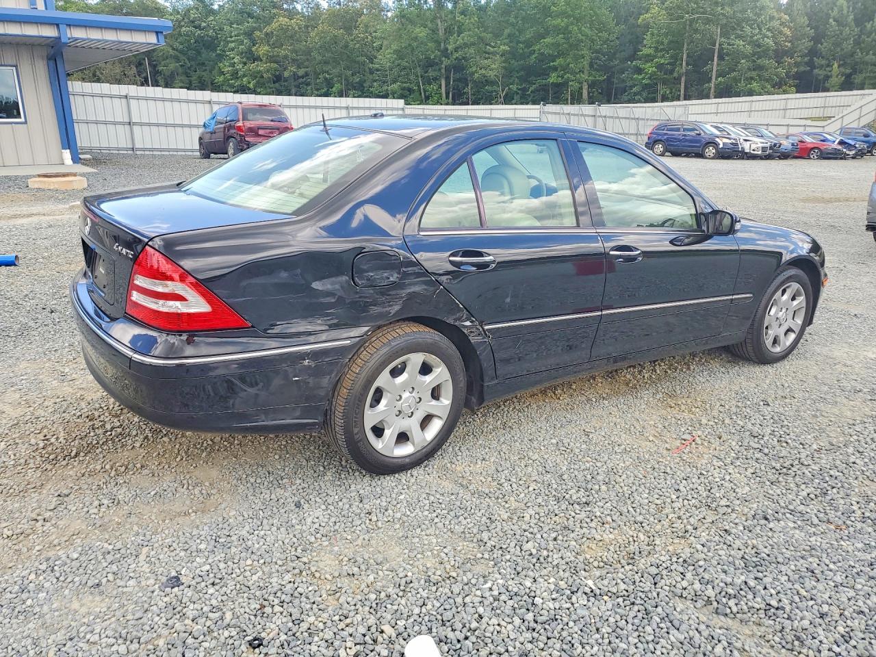 2006 Mercedes-benz C 280 4matic Blue vin: WDBRF92H96F795311