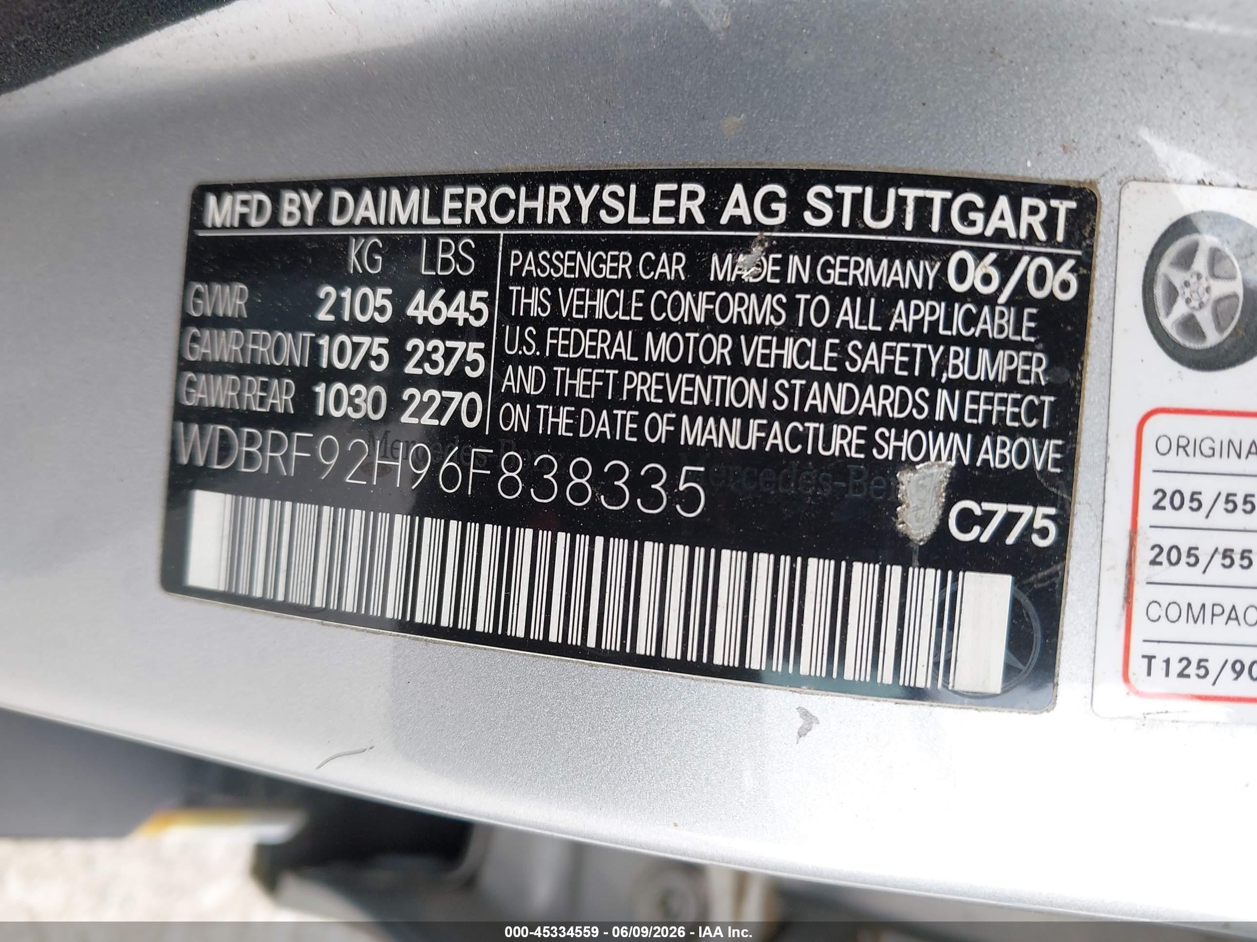 2006 Mercedes-benz C 280 Luxury 4matic Silver vin: WDBRF92H96F838335