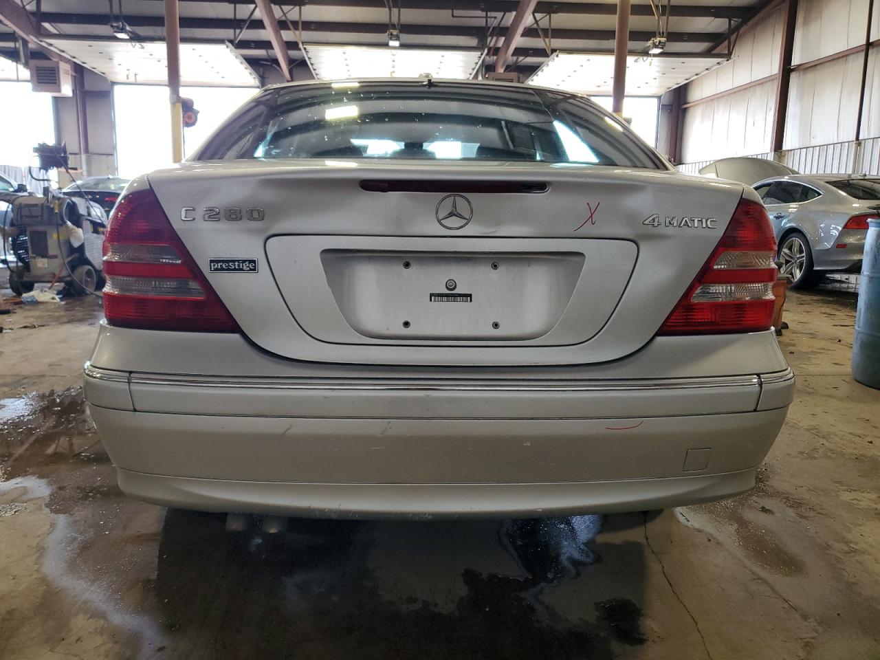 2007 Mercedes-benz C 280 4matic Silver vin: WDBRF92H97F848784