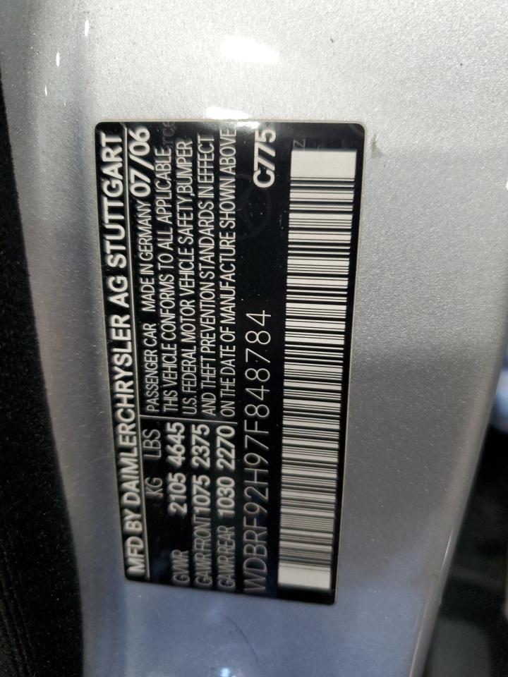 2007 Mercedes-benz C 280 4matic Silver vin: WDBRF92H97F848784