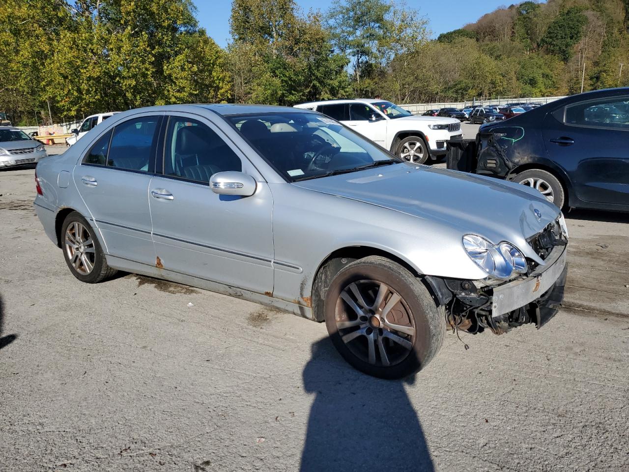 2007 Mercedes-benz C 280 4matic Серебряный vin: WDBRF92H97F891490