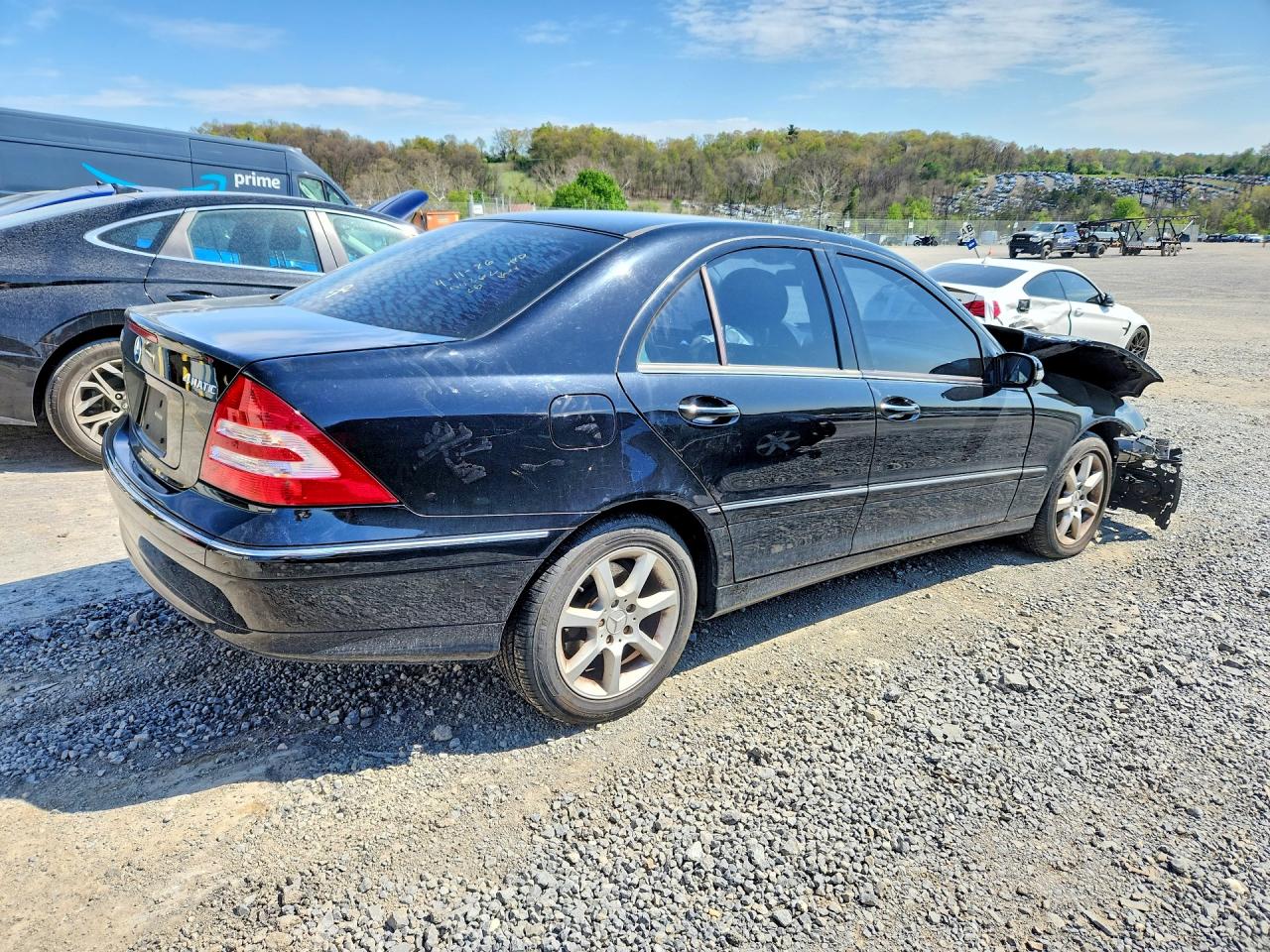 2007 Mercedes-benz C 280 4matic Black vin: WDBRF92H97F899492