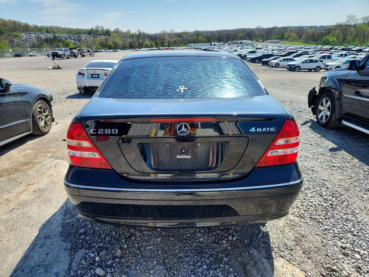 2007 Mercedes-benz C 280 4matic Black vin: WDBRF92H97F899492