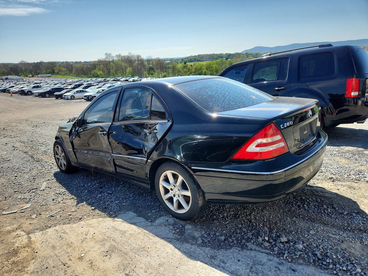 2007 Mercedes-benz C 280 4matic Black vin: WDBRF92H97F899492