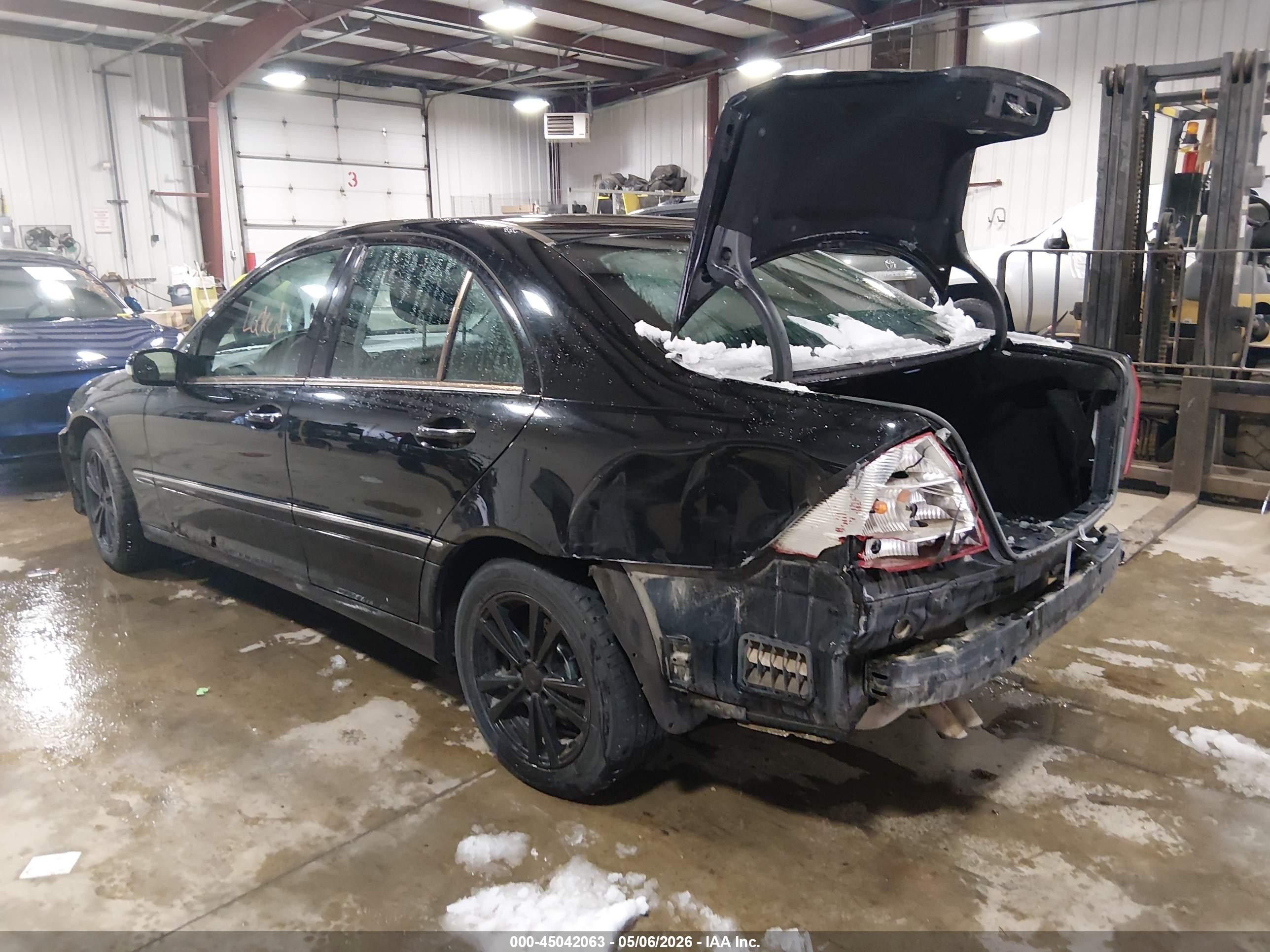 2007 Mercedes-benz C 280 Luxury 4matic Black vin: WDBRF92H97F929252