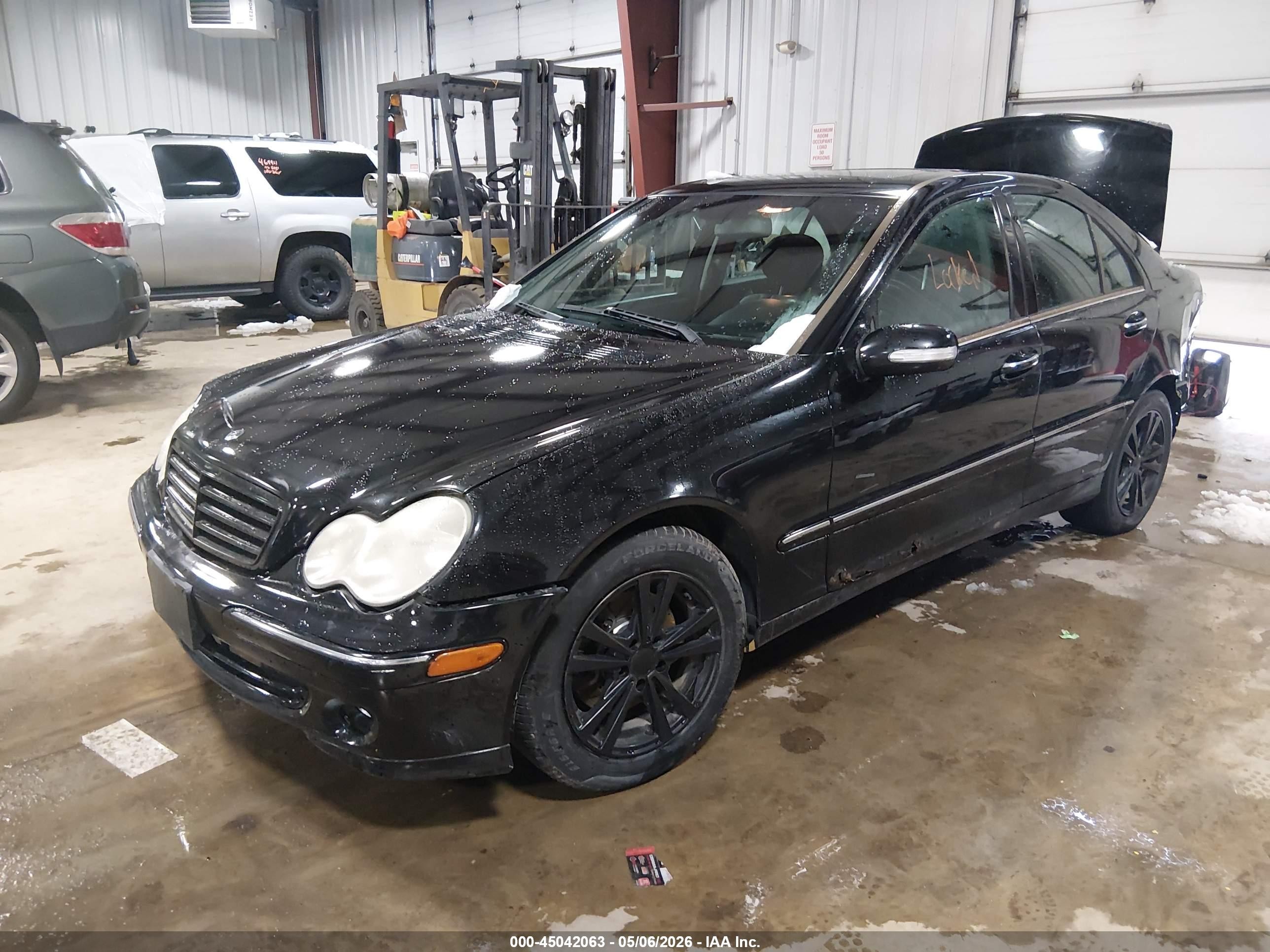 2007 Mercedes-benz C 280 Luxury 4matic Black vin: WDBRF92H97F929252