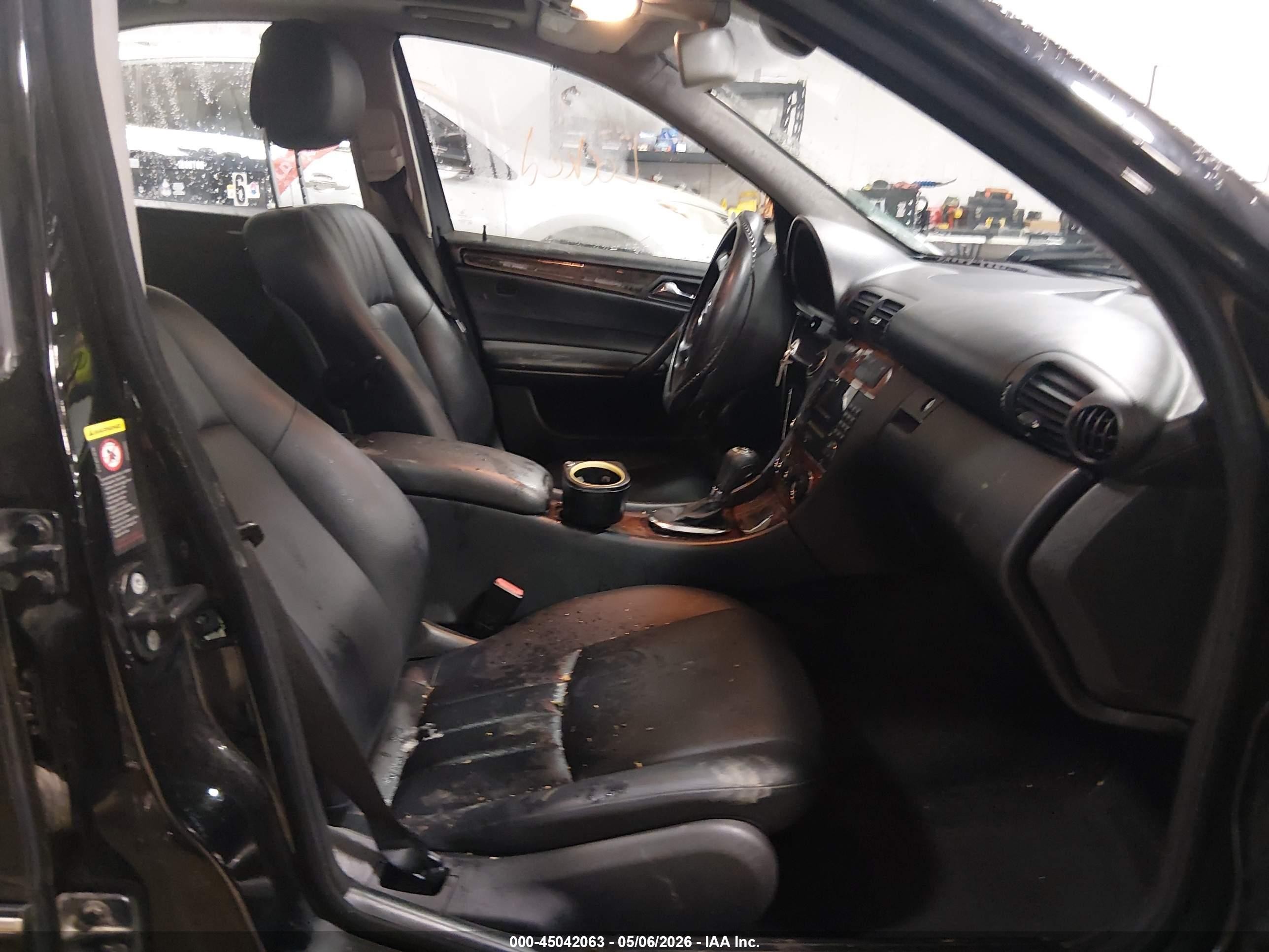 2007 Mercedes-benz C 280 Luxury 4matic Black vin: WDBRF92H97F929252