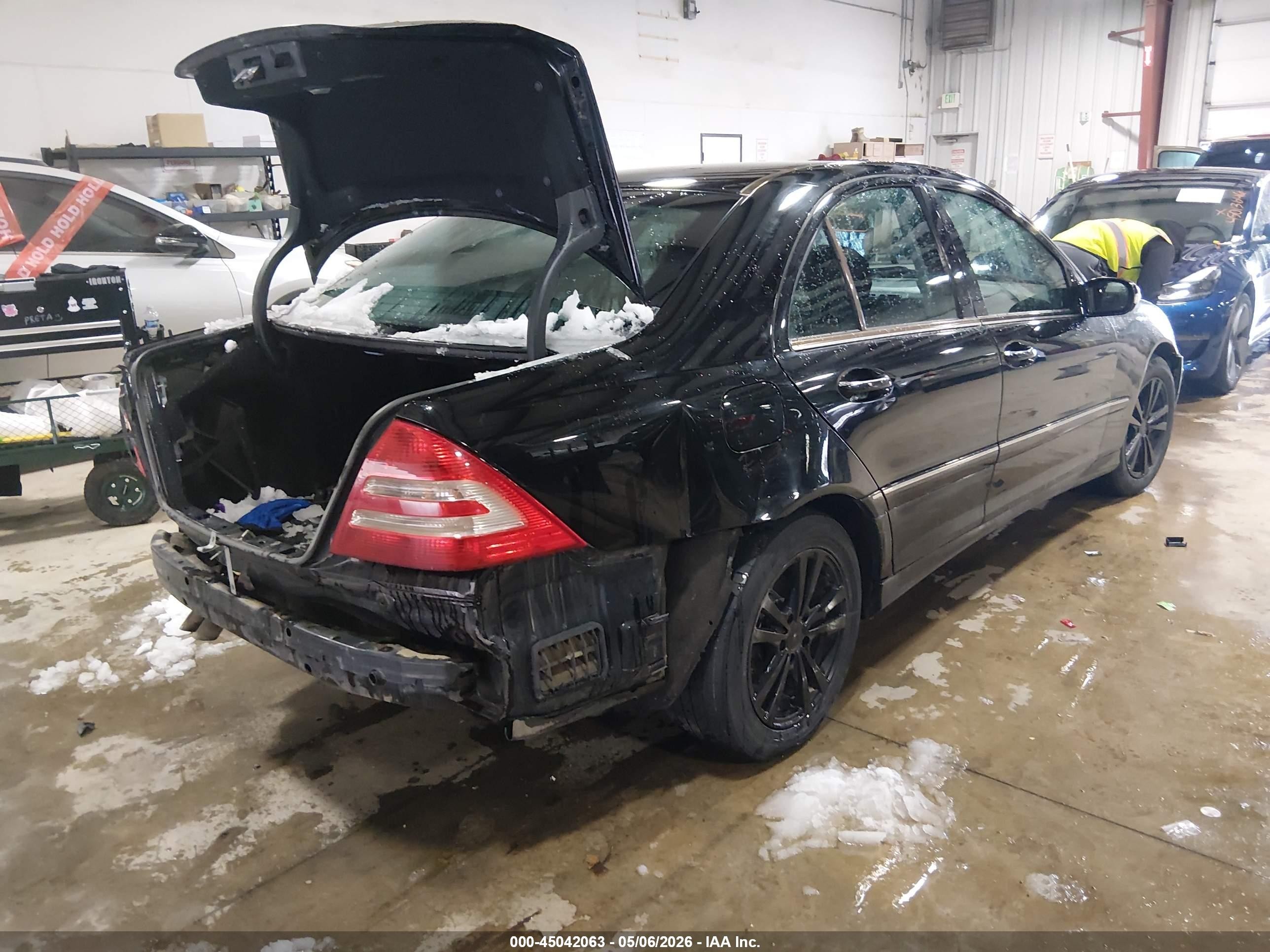 2007 Mercedes-benz C 280 Luxury 4matic Black vin: WDBRF92H97F929252