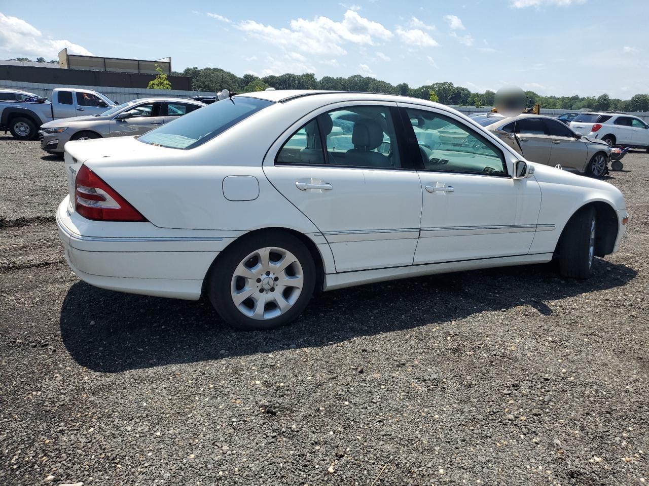 2006 Mercedes-benz C 280 4matic White vin: WDBRF92HX6F756596