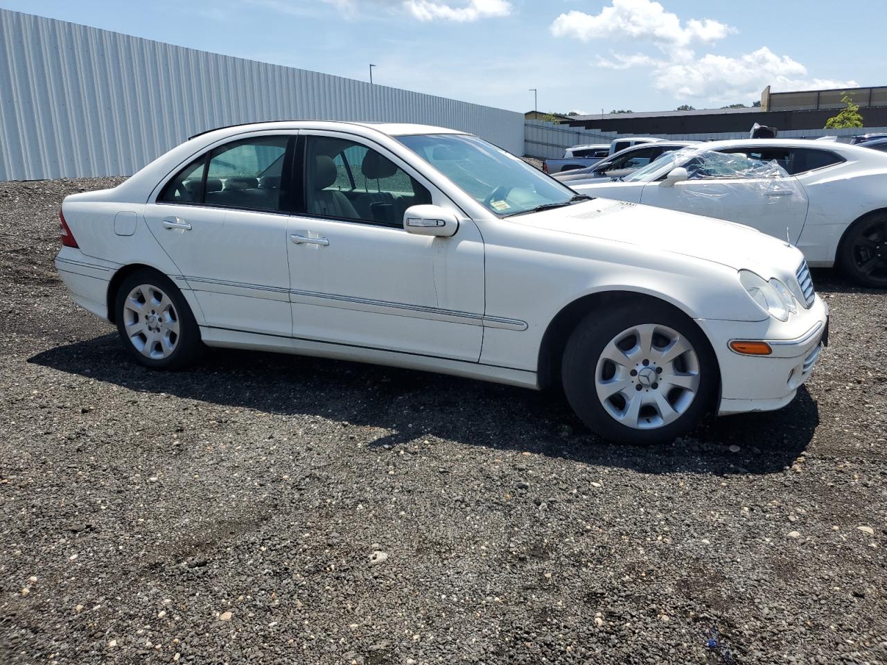2006 Mercedes-benz C 280 4matic White vin: WDBRF92HX6F756596