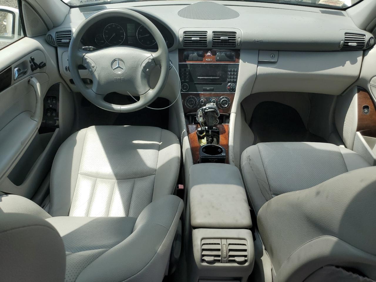 2006 Mercedes-benz C 280 4matic White vin: WDBRF92HX6F756596