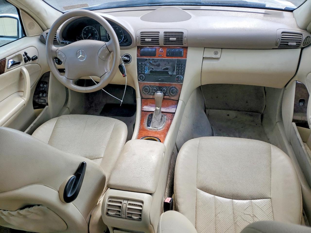 2006 Mercedes-benz C 280 4matic White vin: WDBRF92HX6F776850