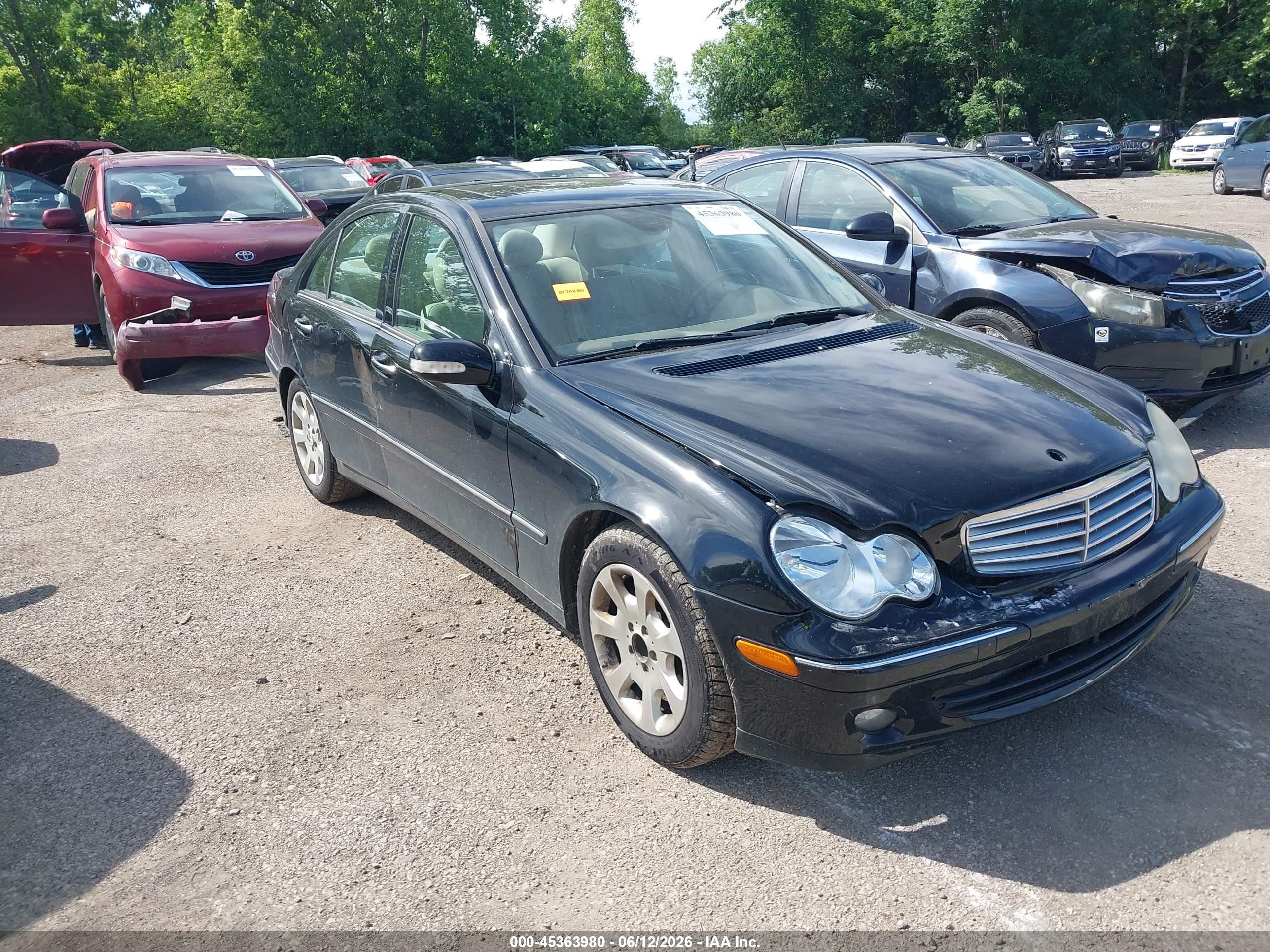 2006 Mercedes-benz C 280 Luxury 4matic Black vin: WDBRF92HX6F790635