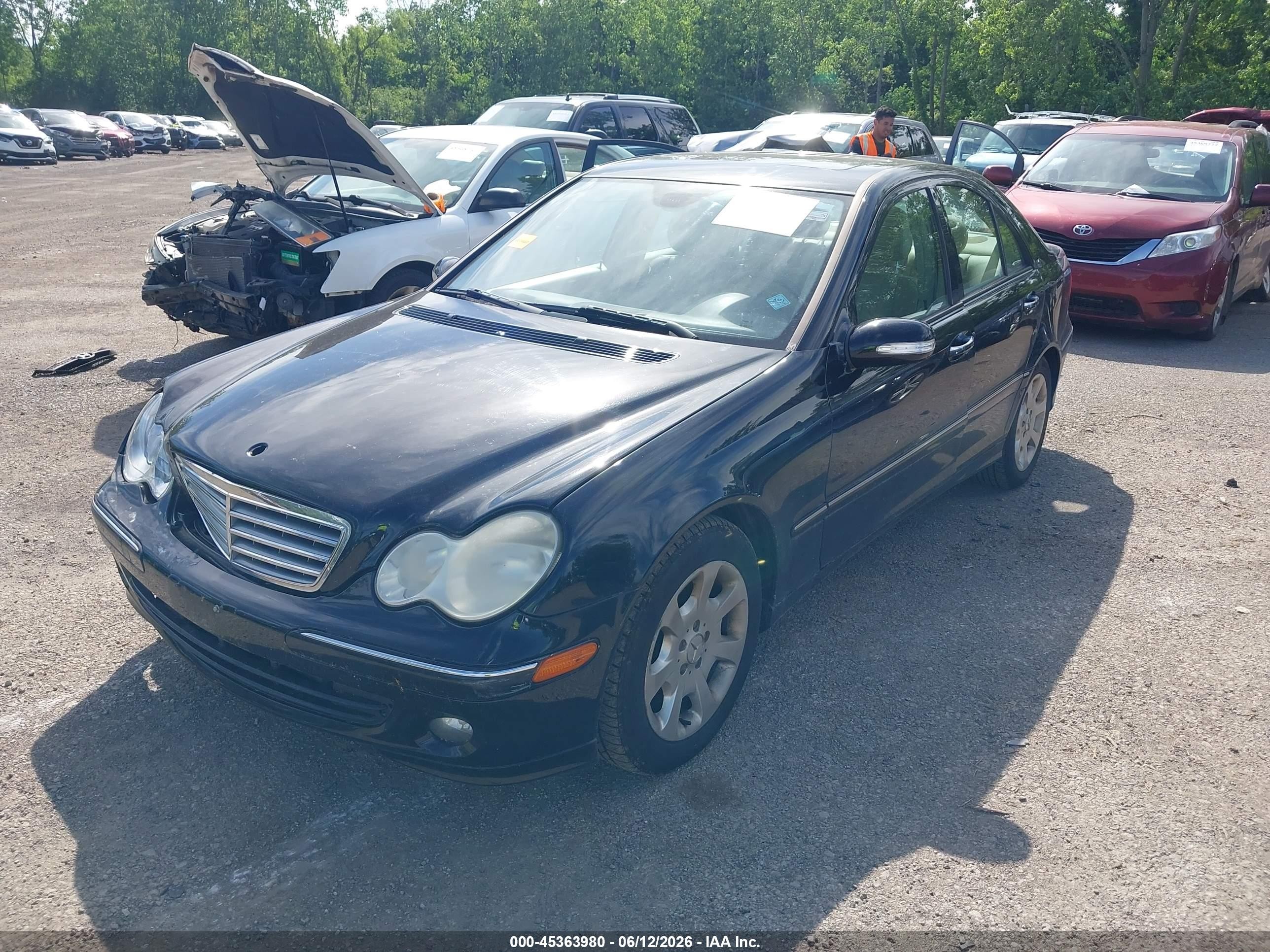 2006 Mercedes-benz C 280 Luxury 4matic Black vin: WDBRF92HX6F790635