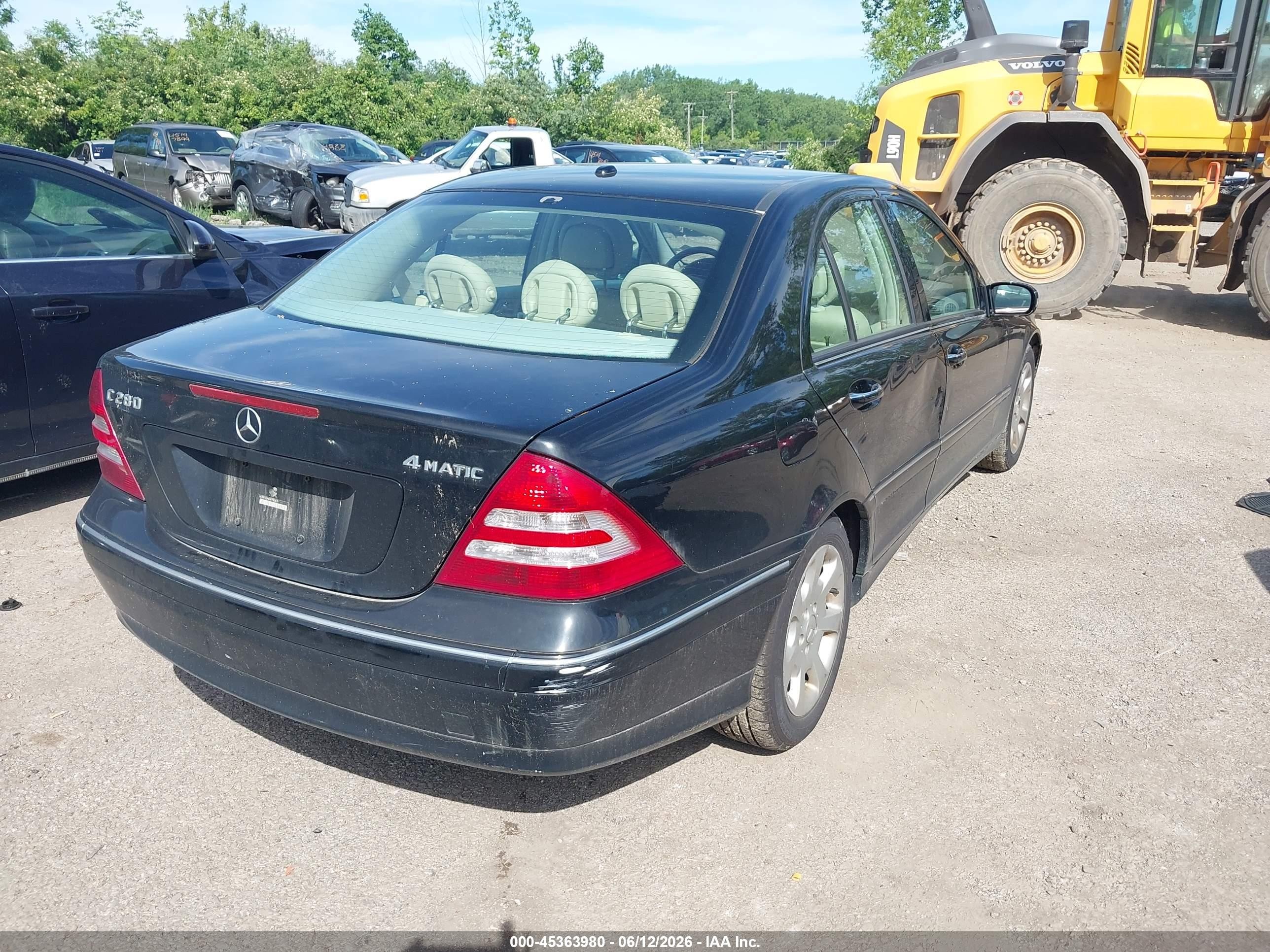 2006 Mercedes-benz C 280 Luxury 4matic Black vin: WDBRF92HX6F790635