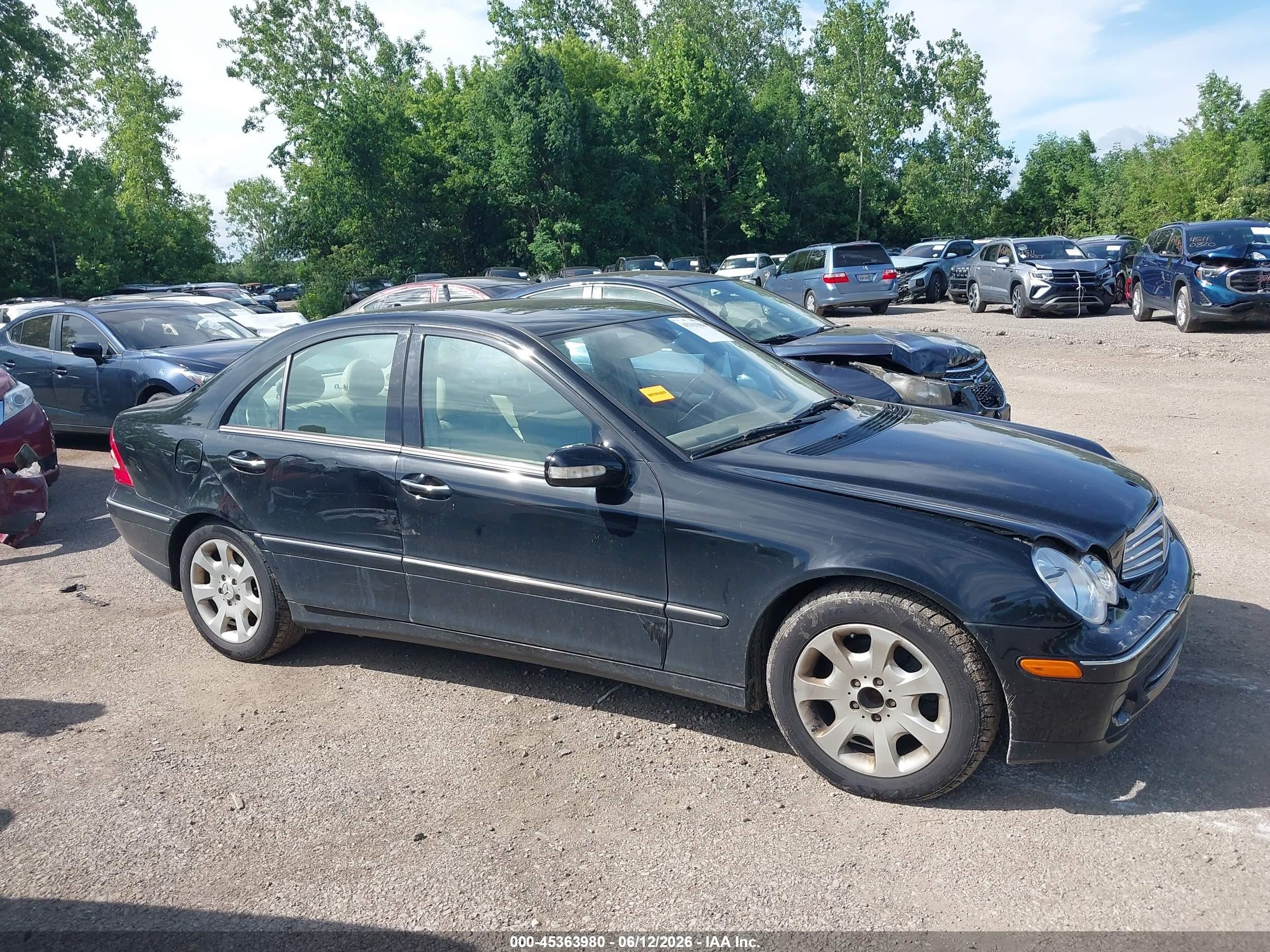 2006 Mercedes-benz C 280 Luxury 4matic Black vin: WDBRF92HX6F790635