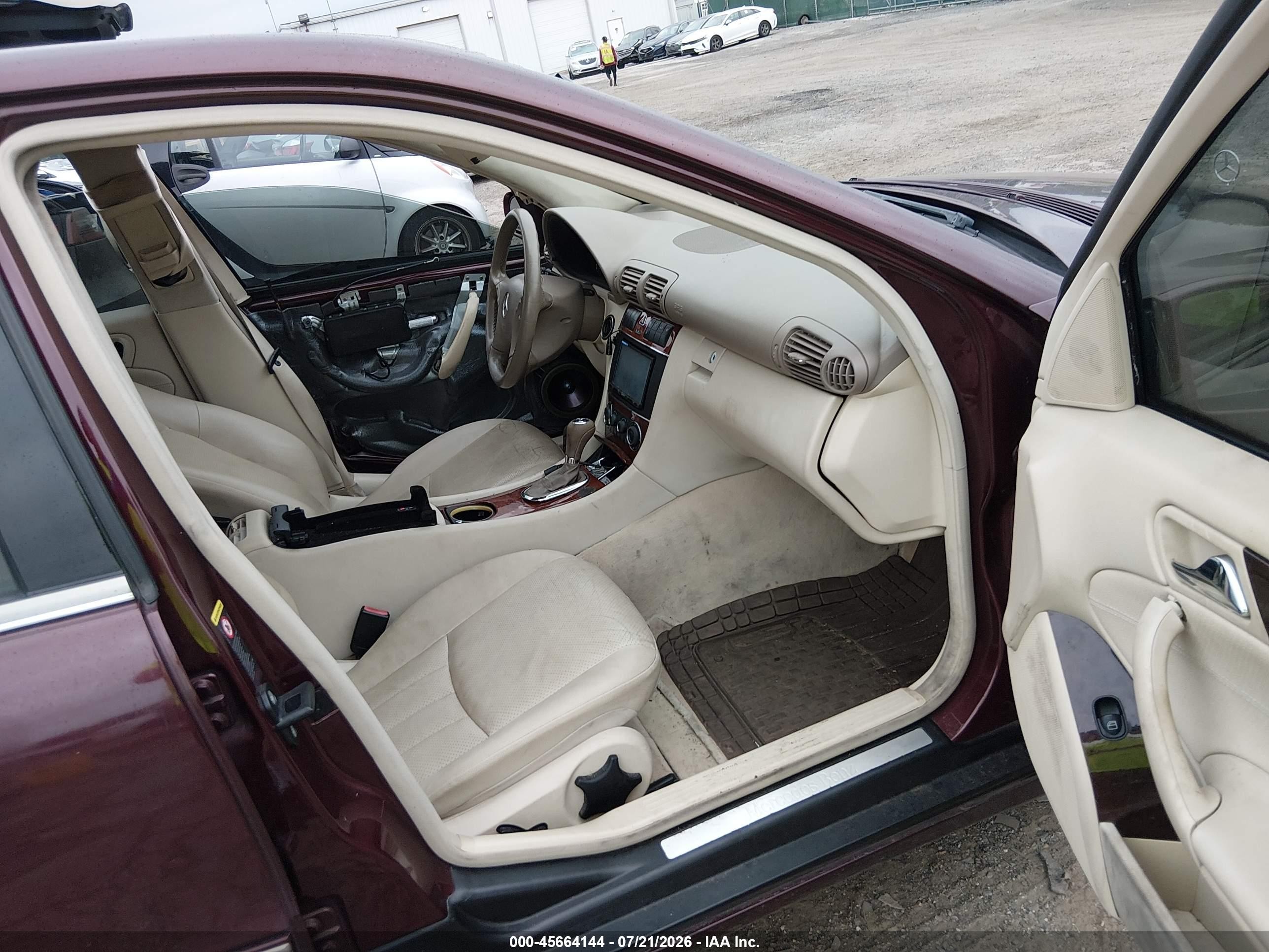 2006 Mercedes-benz C 280 Luxury 4matic Maroon vin: WDBRF92HX6F797990