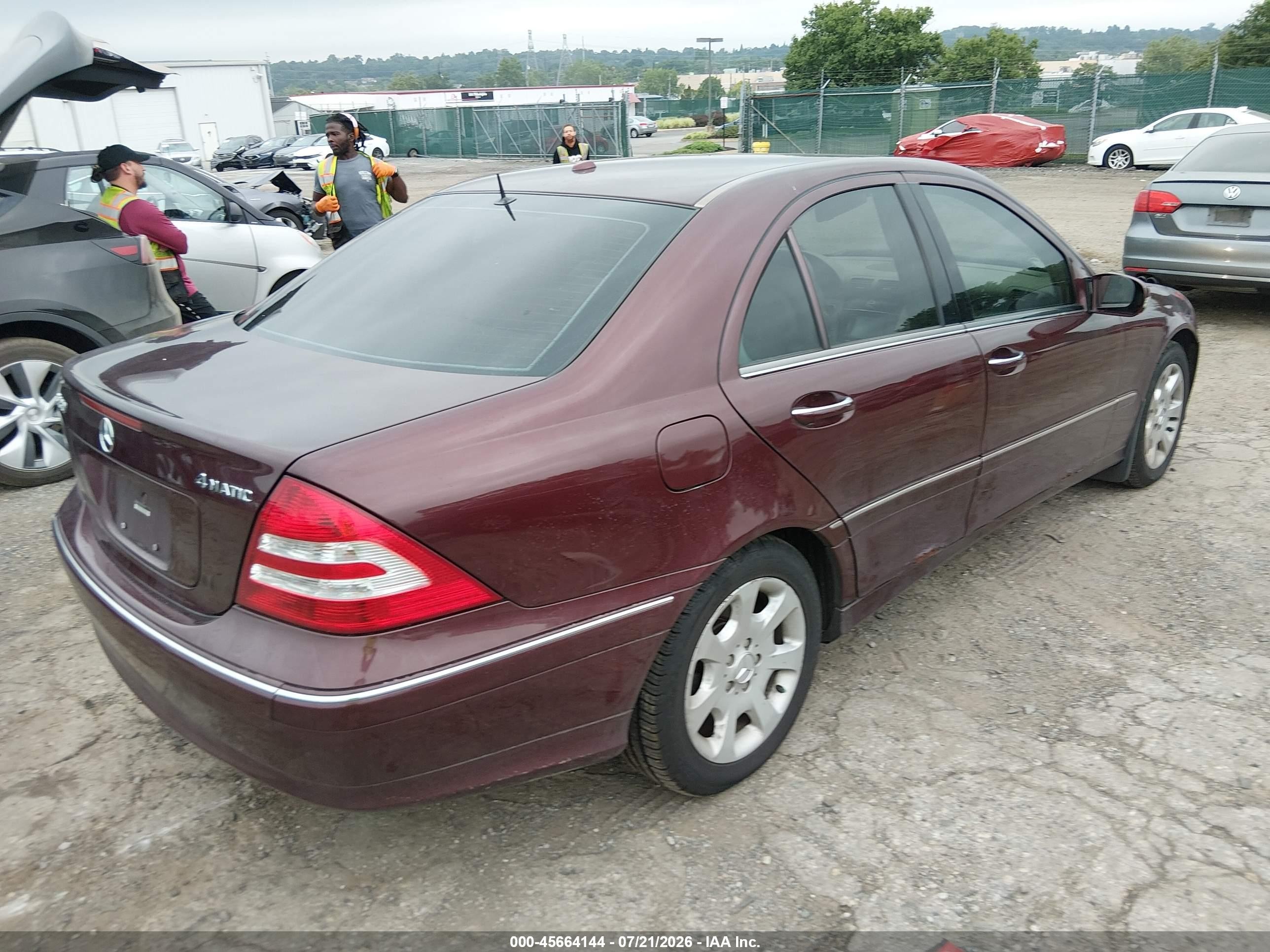 2006 Mercedes-benz C 280 Luxury 4matic Maroon vin: WDBRF92HX6F797990