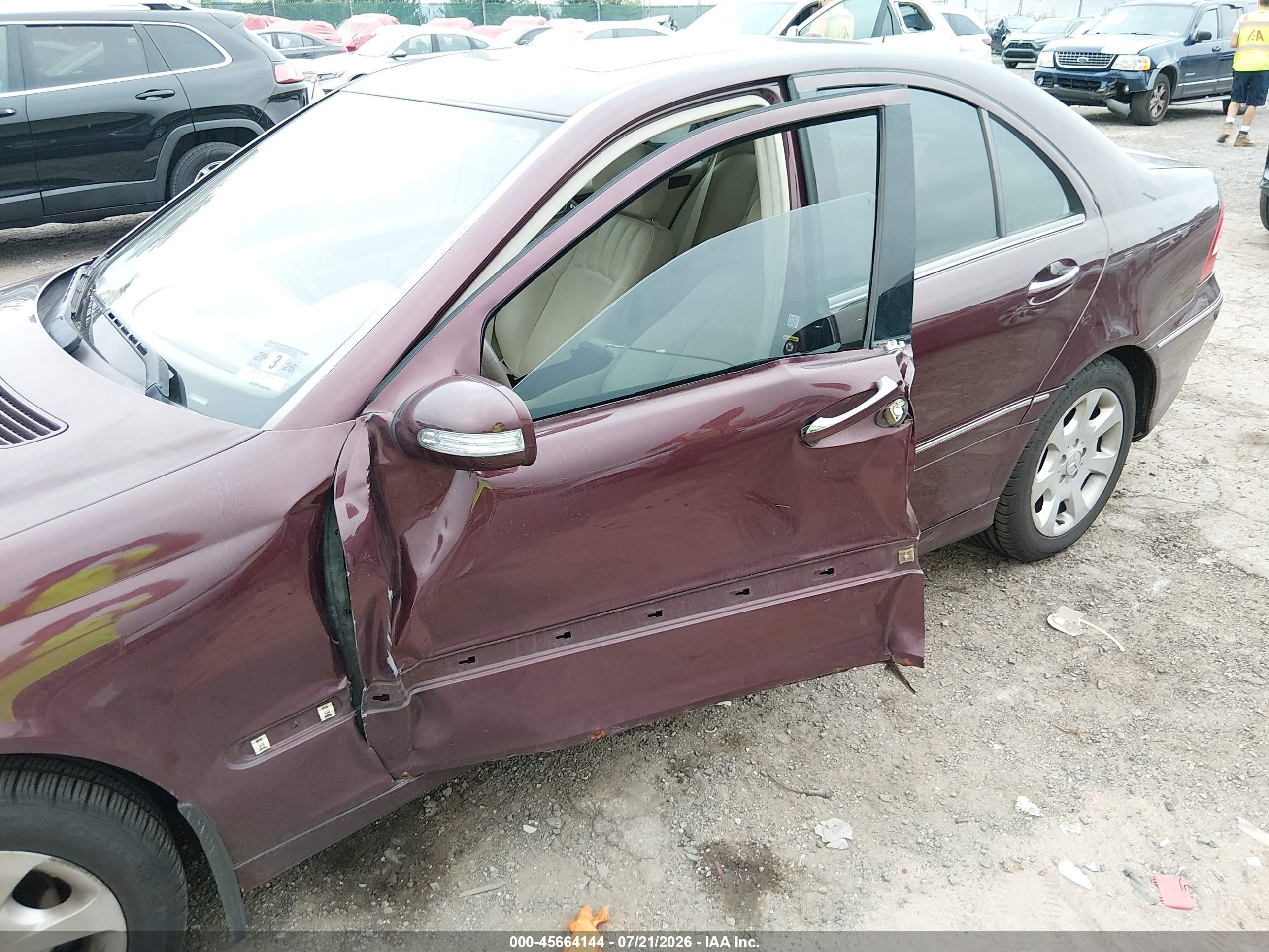 2006 Mercedes-benz C 280 Luxury 4matic Maroon vin: WDBRF92HX6F797990
