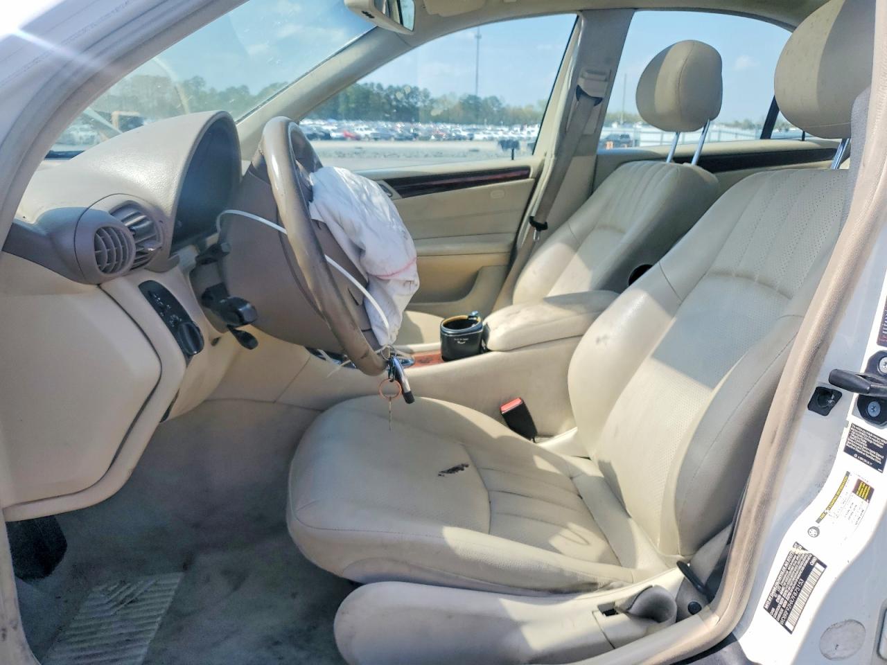 2007 Mercedes-benz C 280 4matic White vin: WDBRF92HX7F875153