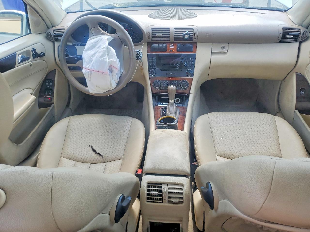 2007 Mercedes-benz C 280 4matic White vin: WDBRF92HX7F875153