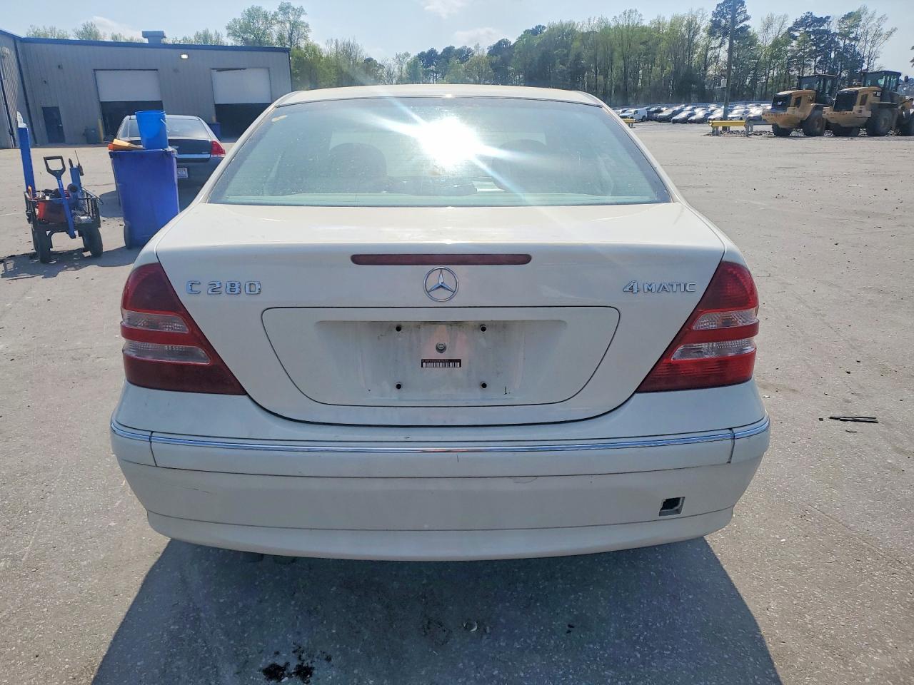 2007 Mercedes-benz C 280 4matic White vin: WDBRF92HX7F875153