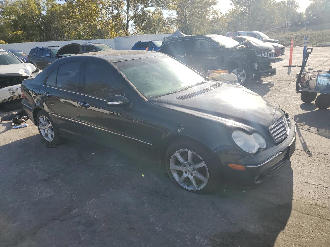 2007 Mercedes-benz C 280 4matic Черный vin: WDBRF92HX7F875850
