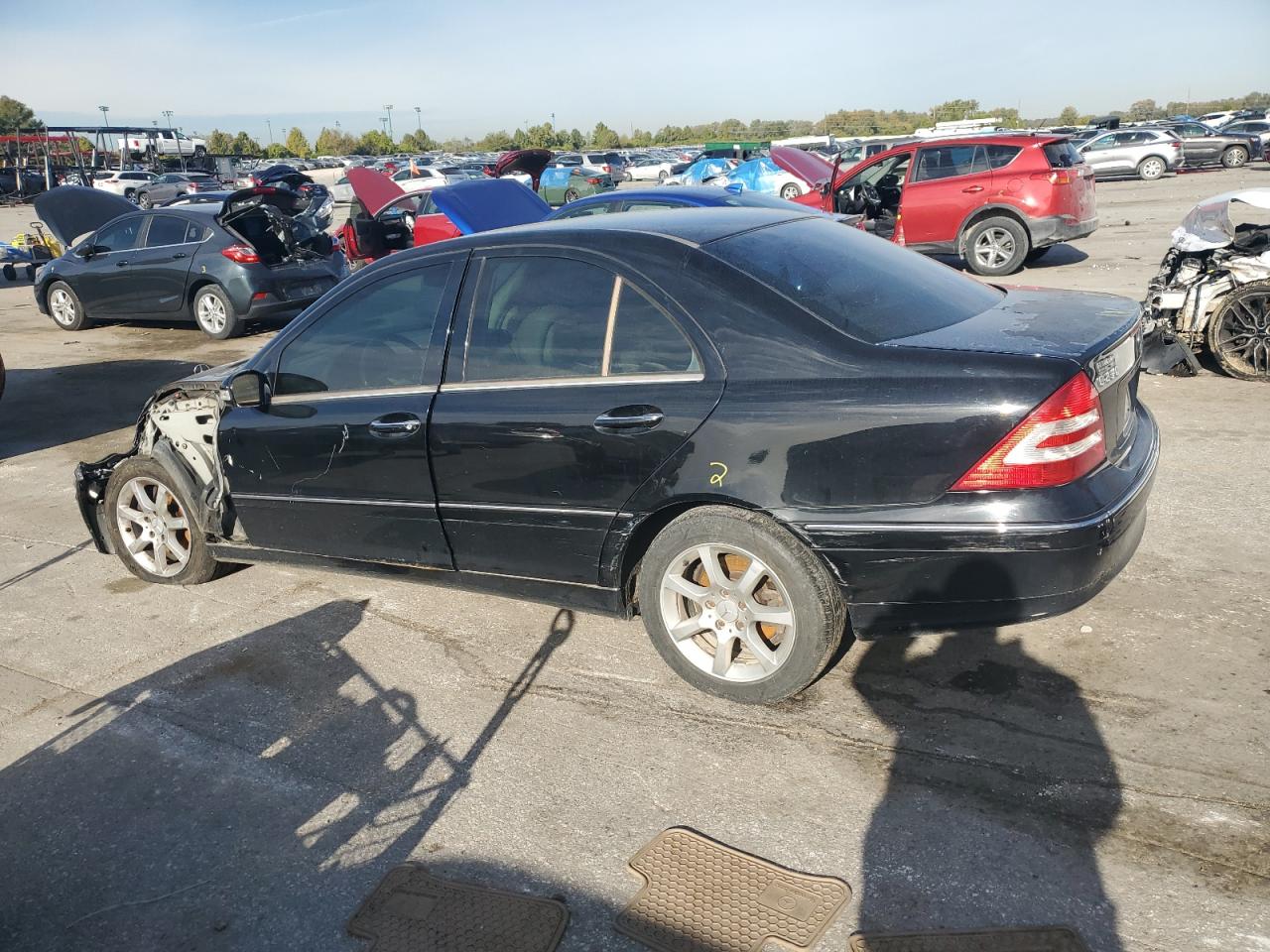 2007 Mercedes-benz C 280 4matic Черный vin: WDBRF92HX7F875850