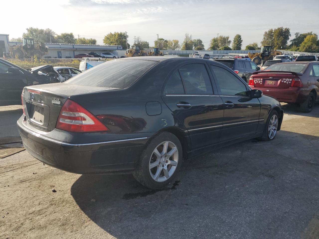 2007 Mercedes-benz C 280 4matic Черный vin: WDBRF92HX7F875850