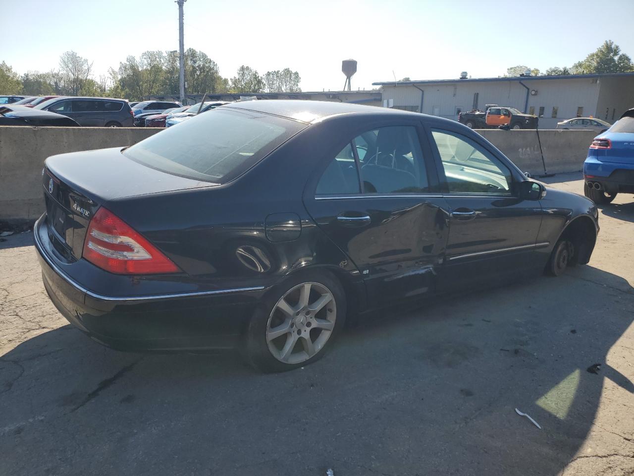 2007 Mercedes-benz C 280 4matic Black vin: WDBRF92HX7F895399