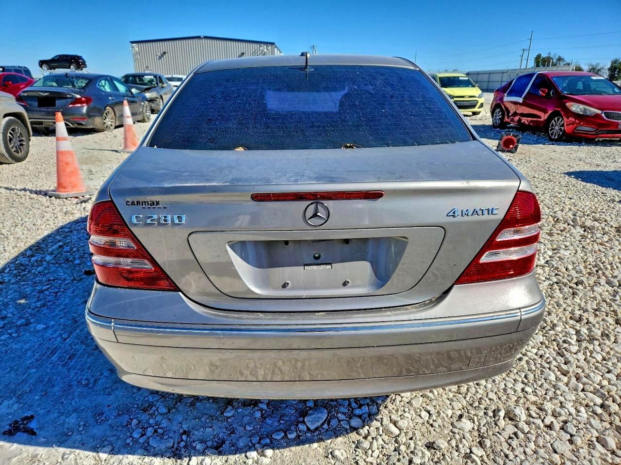 2007 Mercedes-benz C 280 4matic Silver vin: WDBRF92HX7F908846